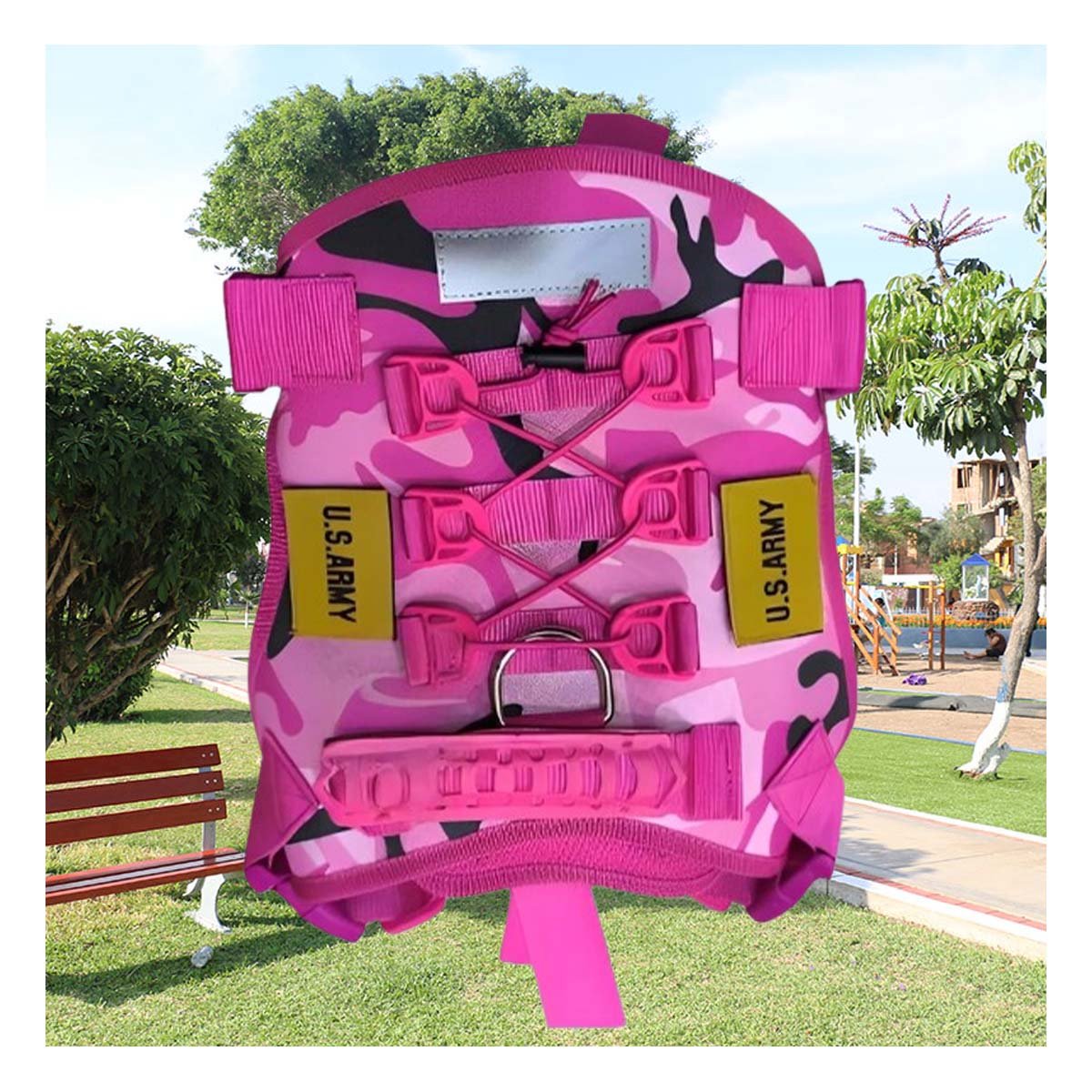 PACK2 EQUIPO RESISTENTE PARA PERRO ROSADO TALLA S REFORZADO - 5