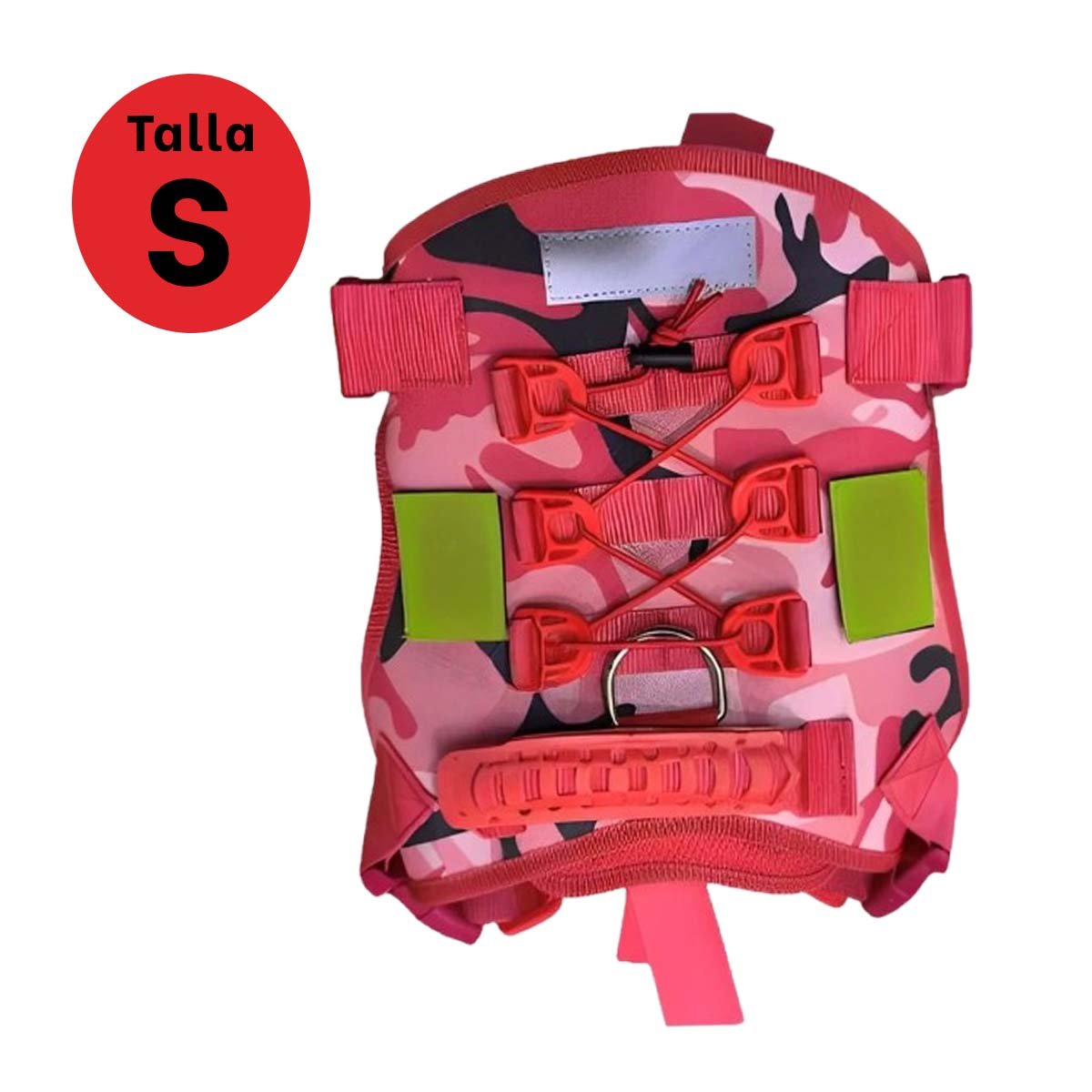 PACK4 EQUIPO AJUSTABLE PARA PERRO ROJO TALLA S TACTICO Y+REGALO STICKER - 4