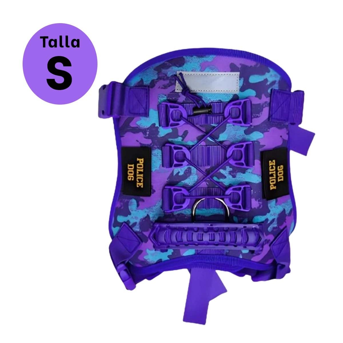 EQUIPO CANINO MORADO TALLA S MODELO TACTICO DURABLE - 4