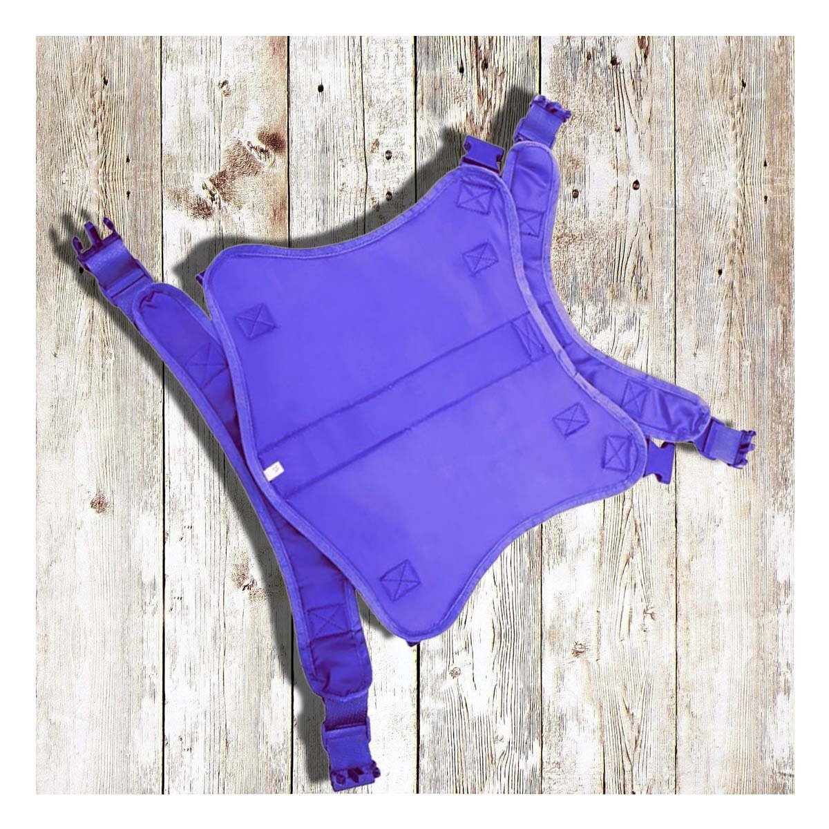 PACK2 CHALECO AJUSTABLE PARA PERRO MORADO TALLA S RESISTENTE Y+REGALO STICKER - 5