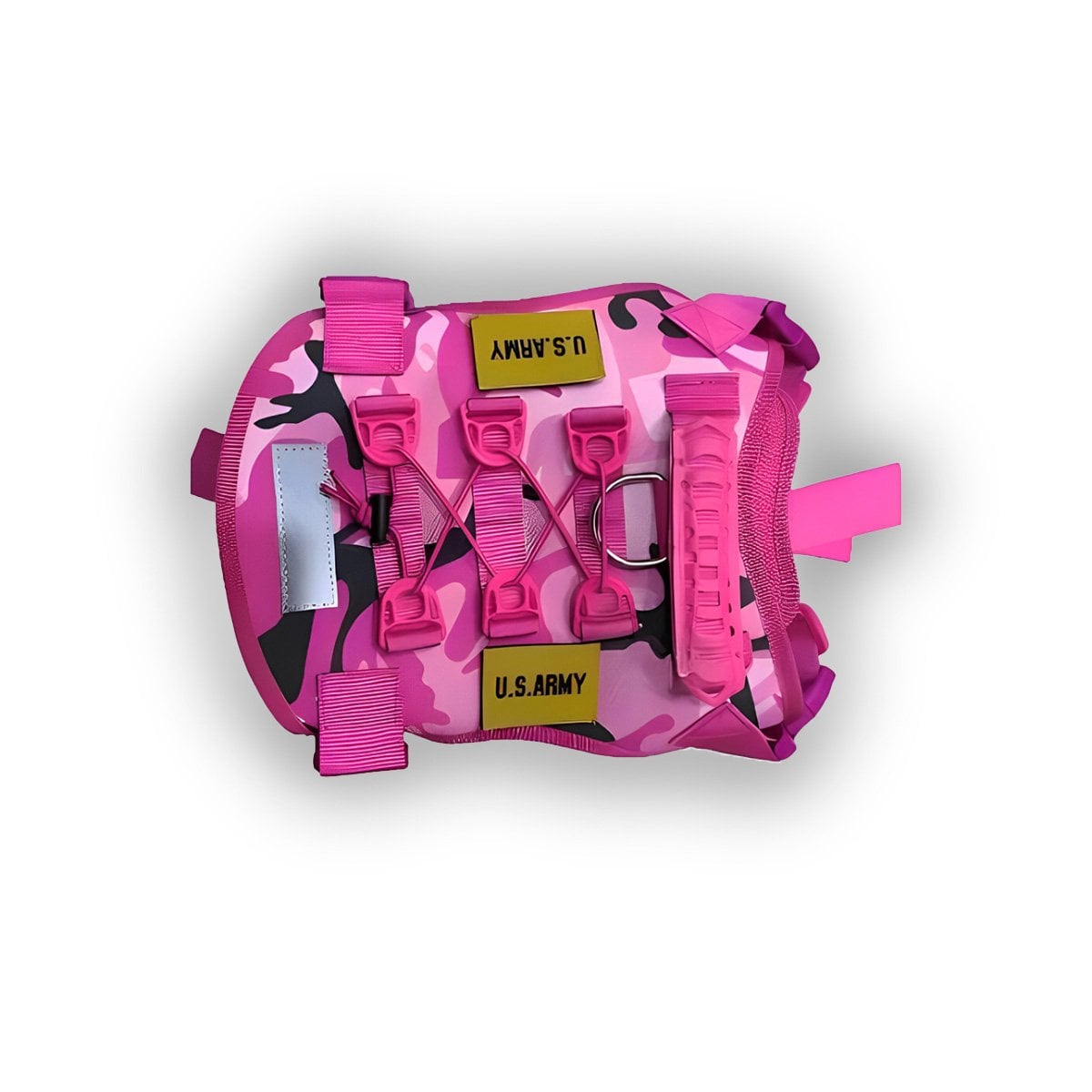 PECHERA DE PERRO TACTICO ROSADO TALLA M CHALECOS PARA USO URBANO Y+LIGAS REGALO - 1