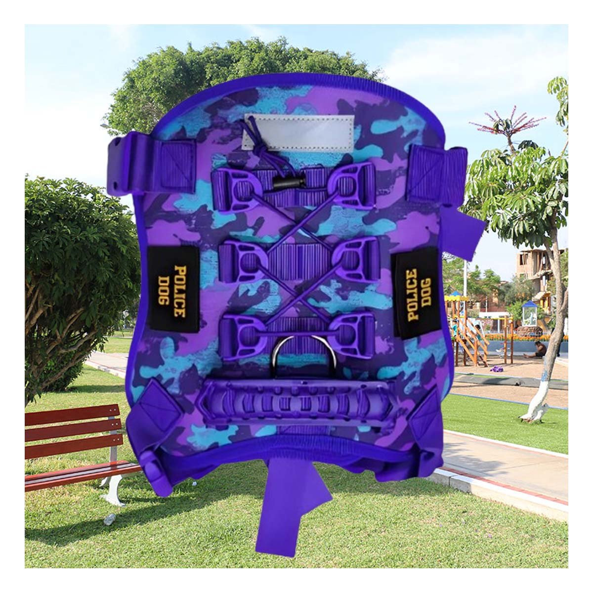 PACK2 EQUIPO RESISTENTE PARA PERRO MORADO TALLA S REFORZADO - 5