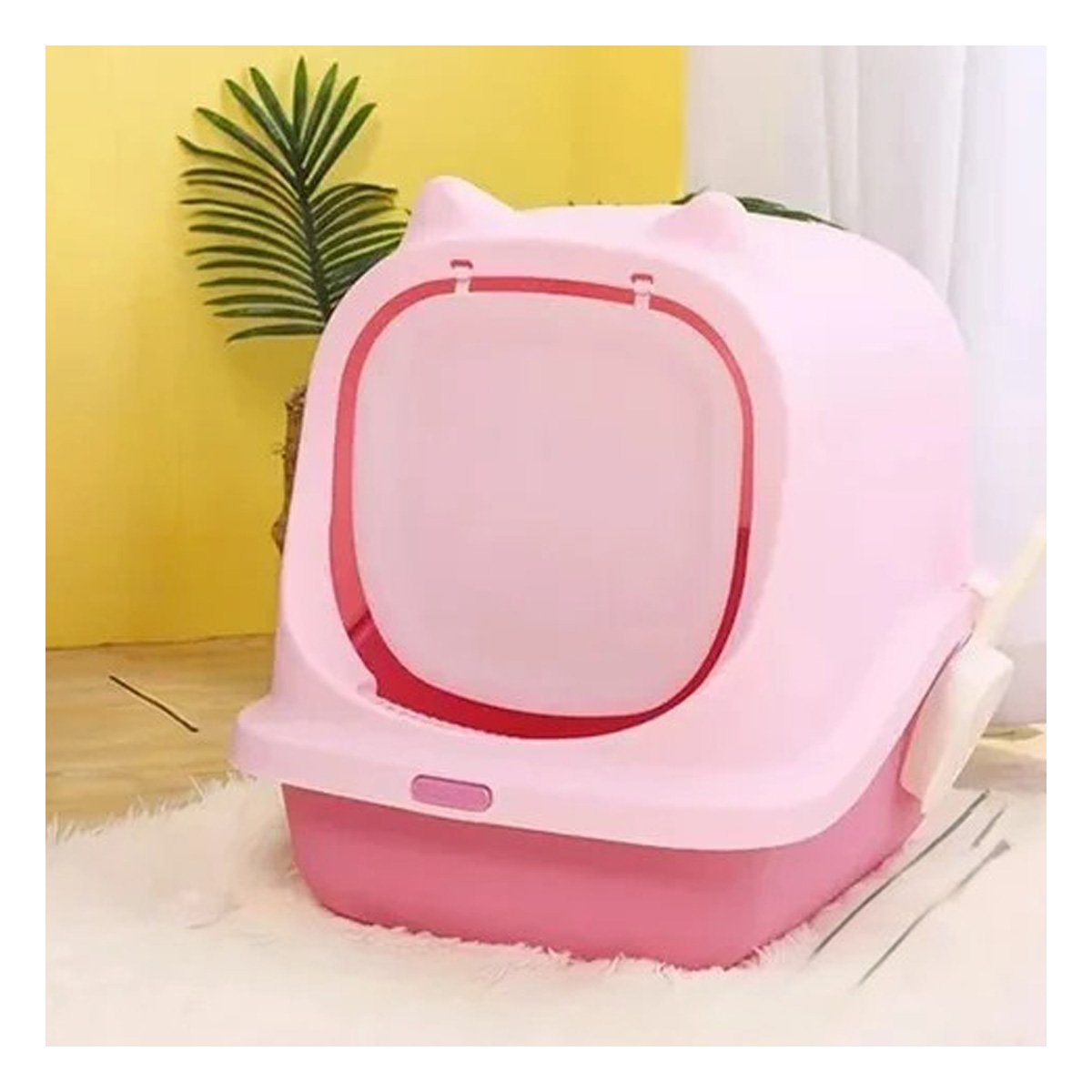PACK4 SANITARIO MODERNO CON OREJITAS DE GATO PARA CASA - 3