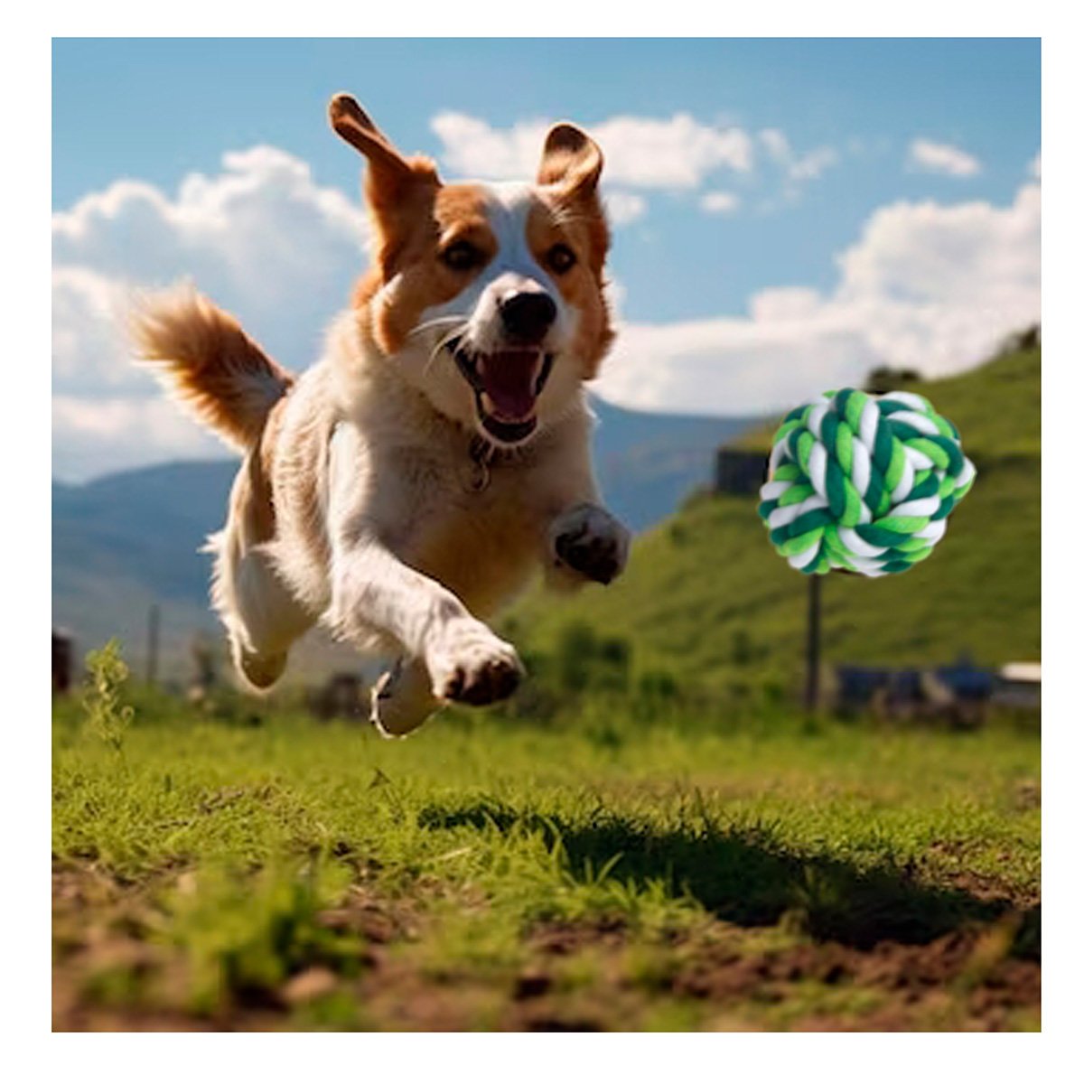 PACK12 HERRAMIENTA DIVERTIDA QUE MANTIENE ALEGRES Y ACTIVOS A PERROS VERDE - 3