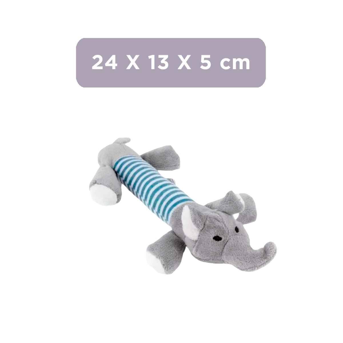 PACK6 INTERACTIVO ELEFANTE QUE ESTIMULA DIVERSION Y MOVIMIENTO PLOMO Y CELESTE - 4