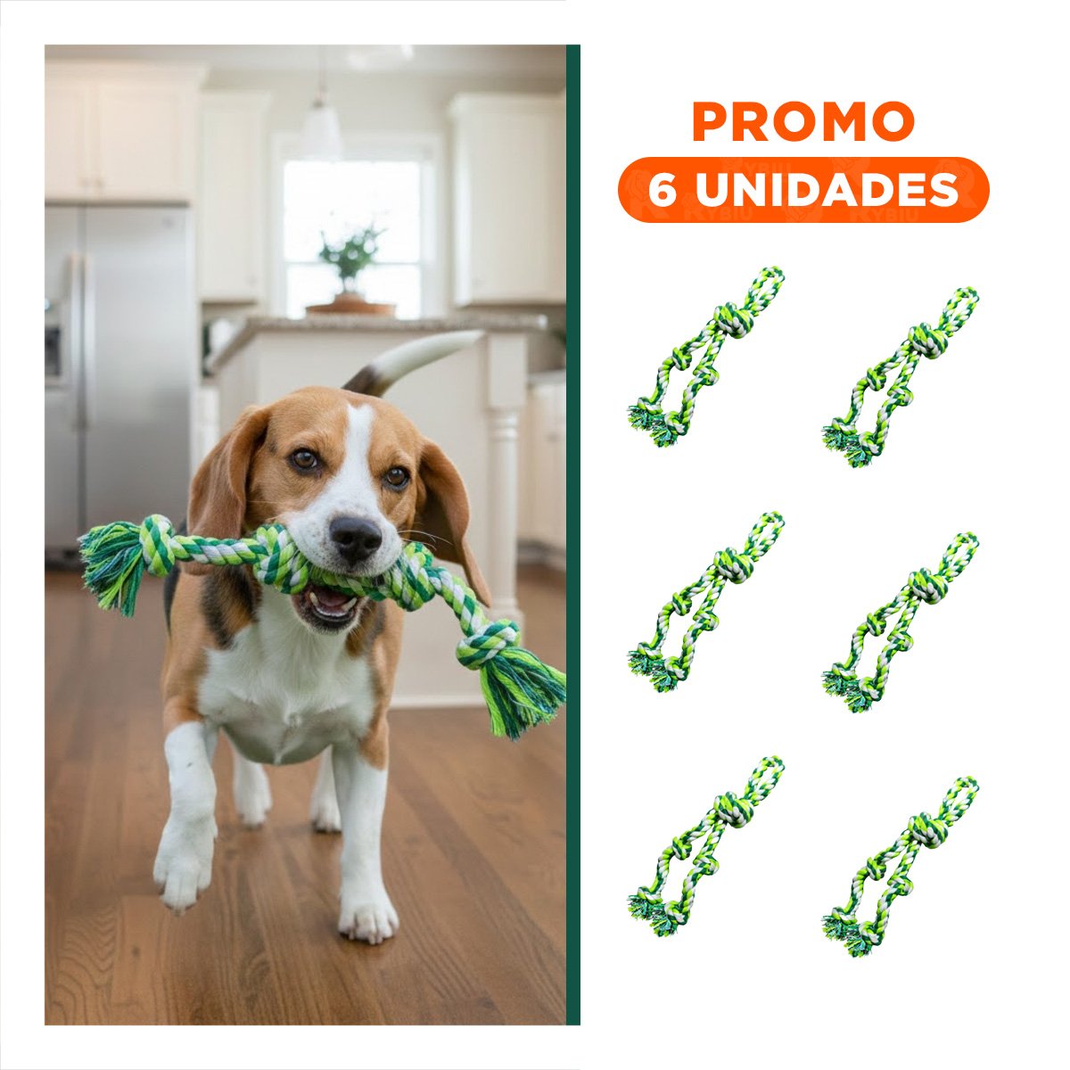 PACK6 TIRA INTERACTIVA QUE COMBINA DIVERSION Y ENTRENAMIENTO VERDE - 1