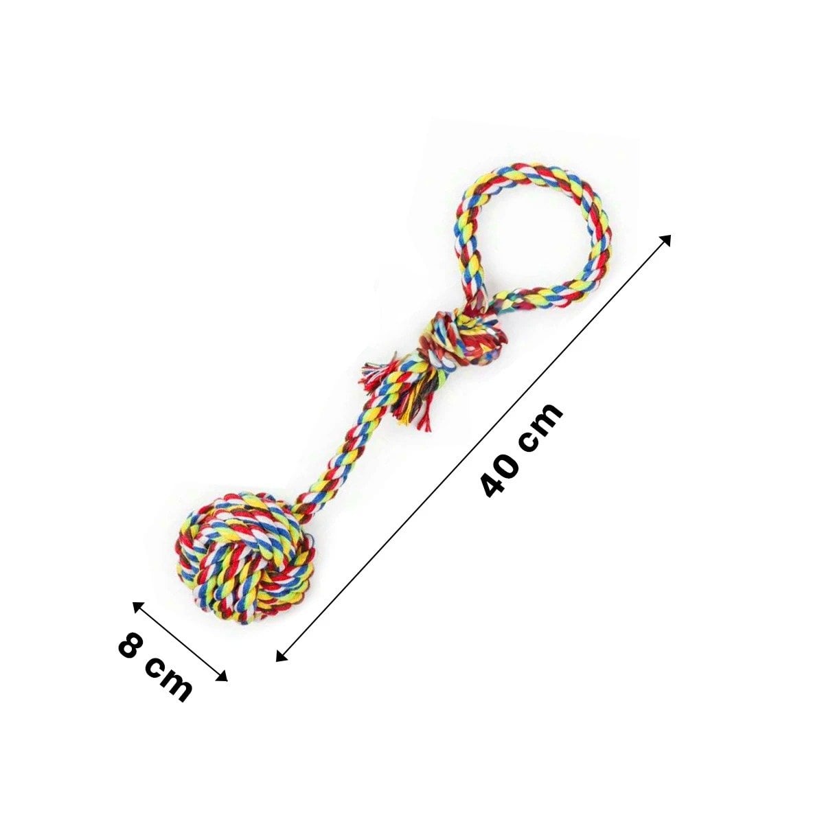 PACK4 ARTICULO DE ENTRETENIMIENTO CANINO CON AGARRADERA ERGONOMICA MULTICOLOR - 4