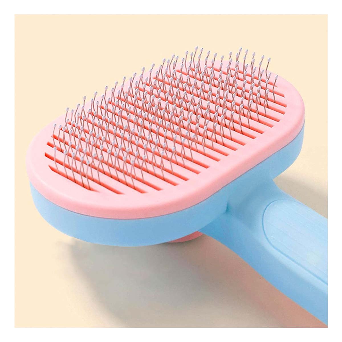 PACK12 IMPLEMENTO CON CERDAS SUAVES QUE SUAVIZA PELO CELESTE ROSADO - 3