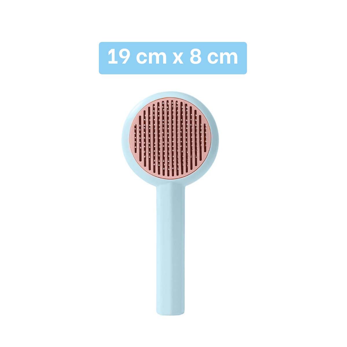 PACK2 HERRAMIENTA COMPACTA QUE QUITA PELO SUELTO CELESTE Y+PAPEL REGALO - 4