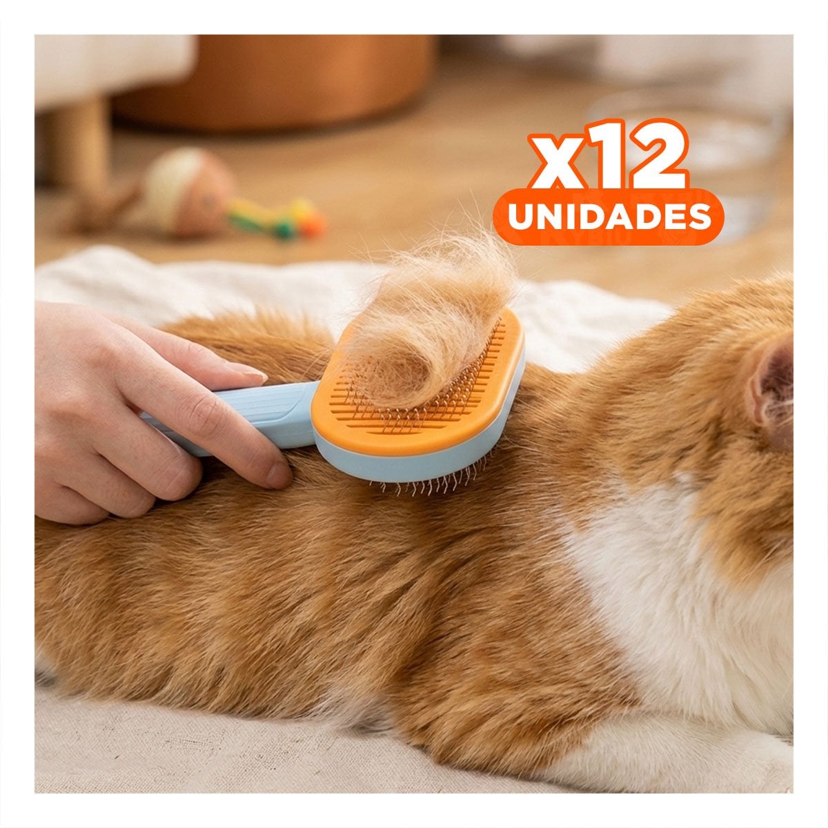 PACK12 EQUIPO ERGONOMICO QUE PROTEGE LA PIEL Y FACILITA MASAJE CELESTE NARANJA - 1