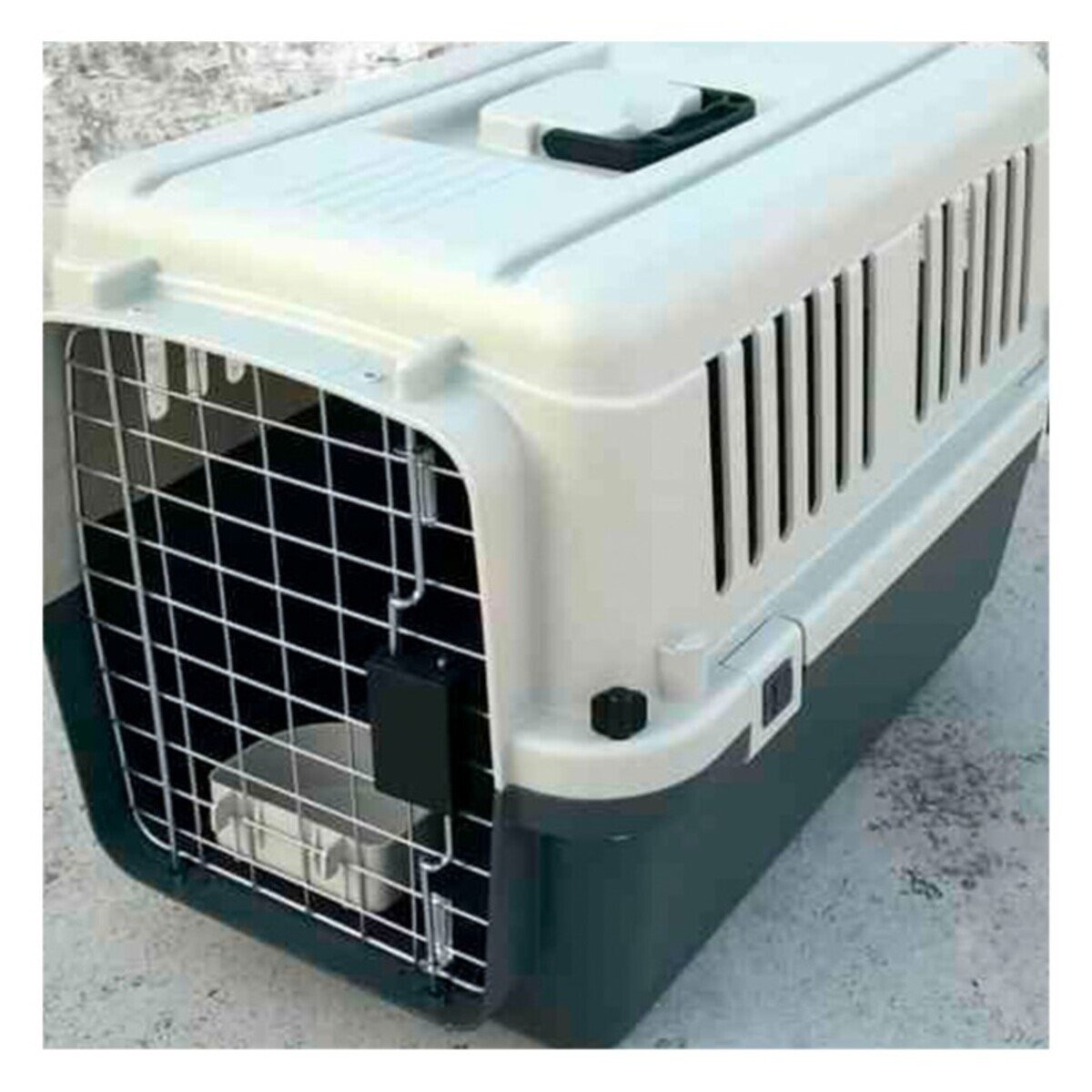 PACK2 MALETA DE TRANSPORTE PARA MASCOTAS QUE ASEGURA COMODIDAD PLOMO OSCURO - 3