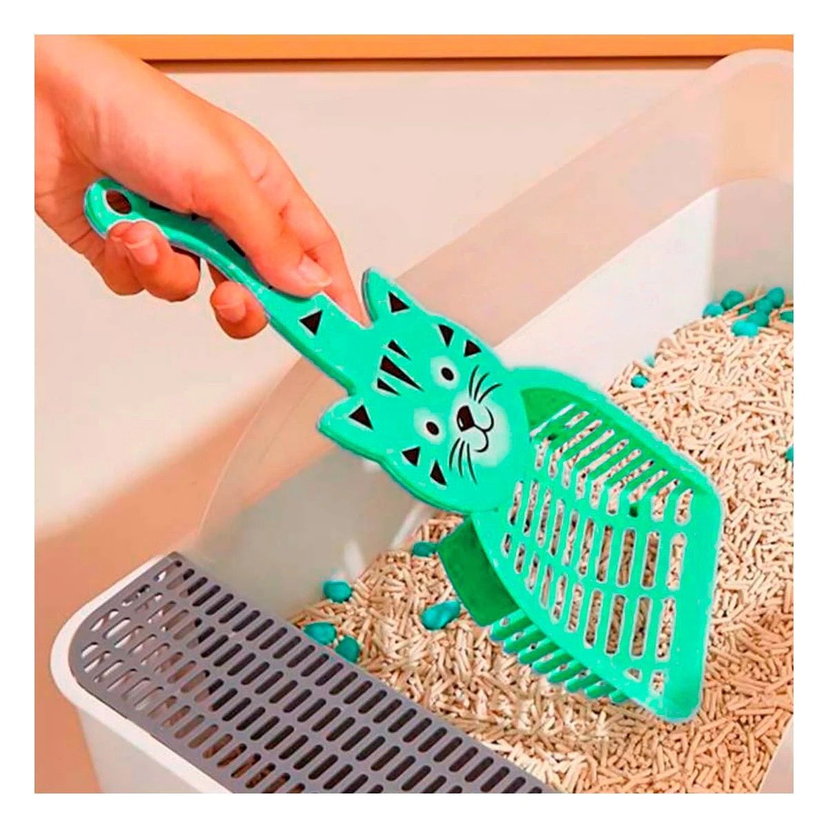 PACK4 IMPLEMENTO CARA DE GATO VERDE PARA JARDIN Y DECORACION FESTIVO HOGAR Y+REGALO STICKER - 5