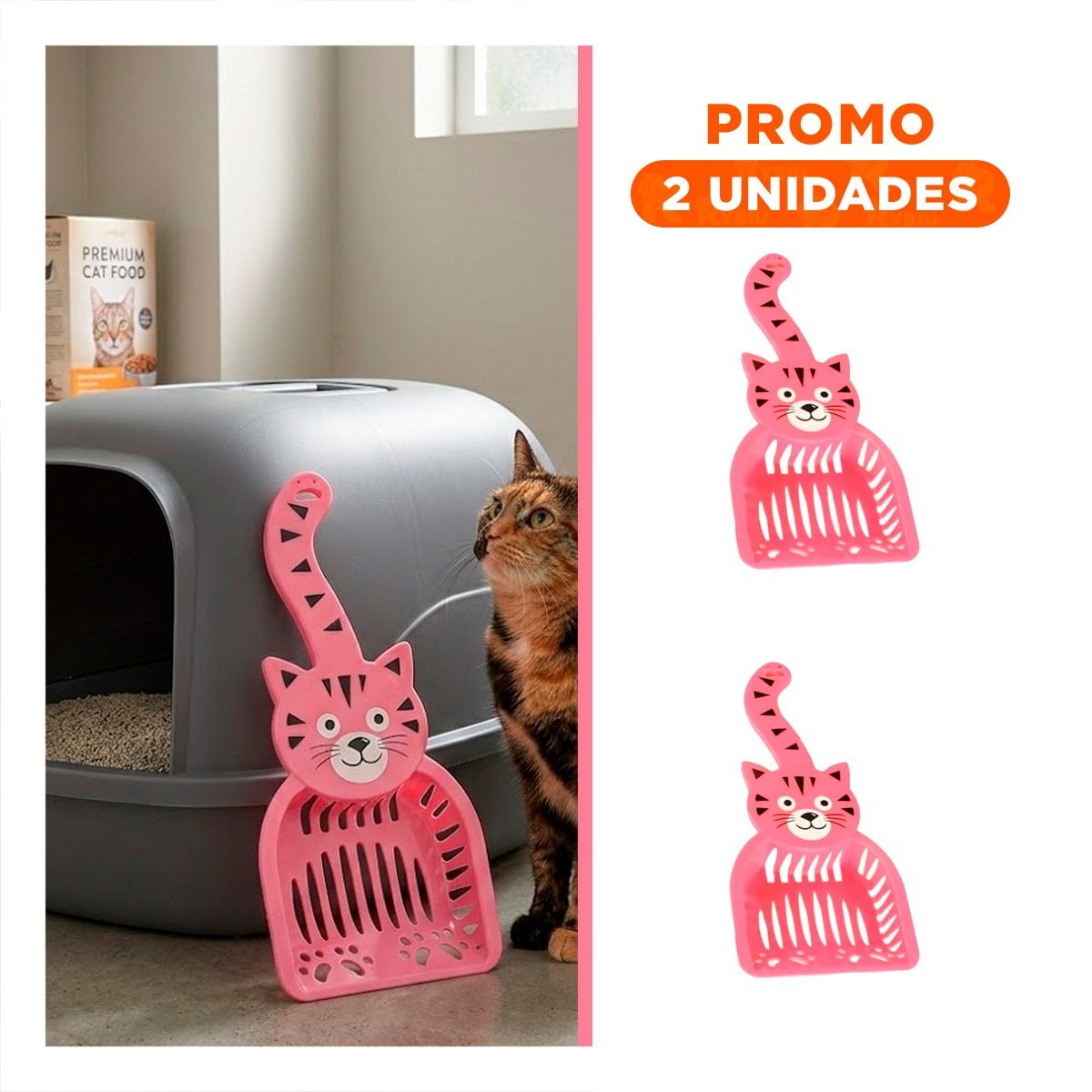 PACK2 IMPLEMENTO CARA DE GATO ROSADO PARA JARDIN Y HOGAR DECORACION NAVIDAD - 1