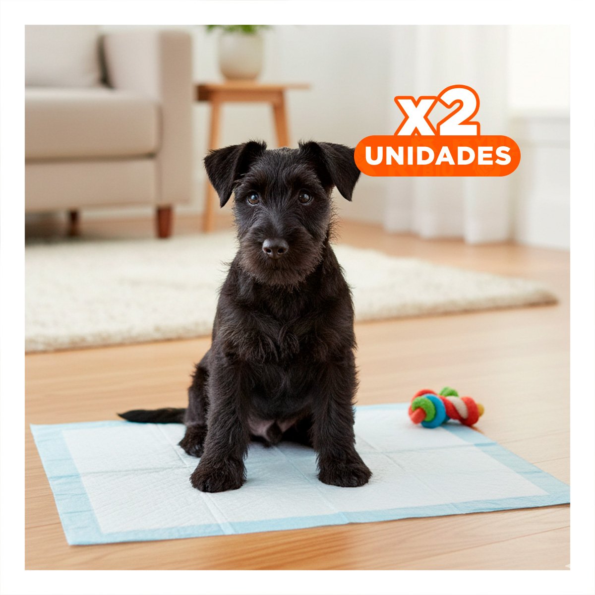 PACK2 PROPUESTA DE PISO 45X60 TALLA M PARA MASCOTAS INTERIOR DEL HOGAR DIARIO Y+REGALO STICKER - 1