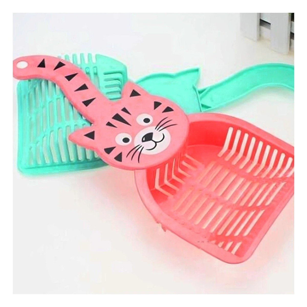 PACK2 CUBETA CARA DE GATO ROSADO PARA HOGAR Y JARDIN CASA FESTIVO Y+PAPEL REGALO - 5