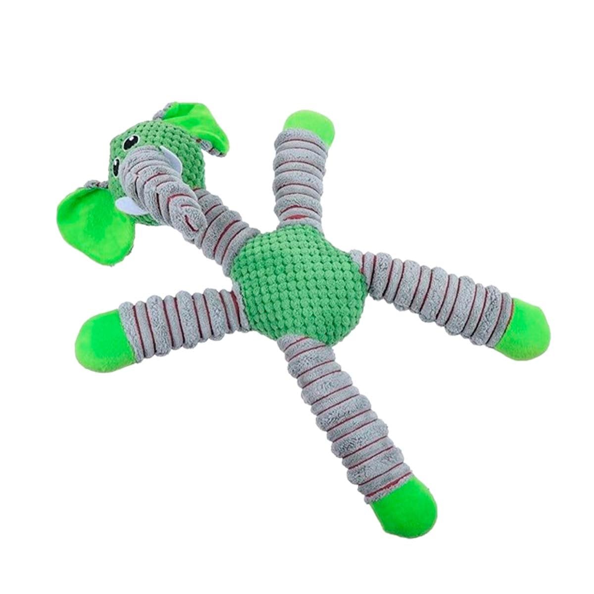 PACK4 AMIGO ELEFANTE DE PELUCHE CON SONIDO VERDE Y+PAPEL REGALO - 3