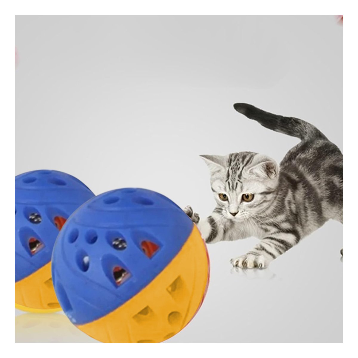 PACK12 BALON CON SONIDO QUE ESTIMULA CURIOSIDAD AZUL Y AMARILLO Y+REGALO STICKER - 5