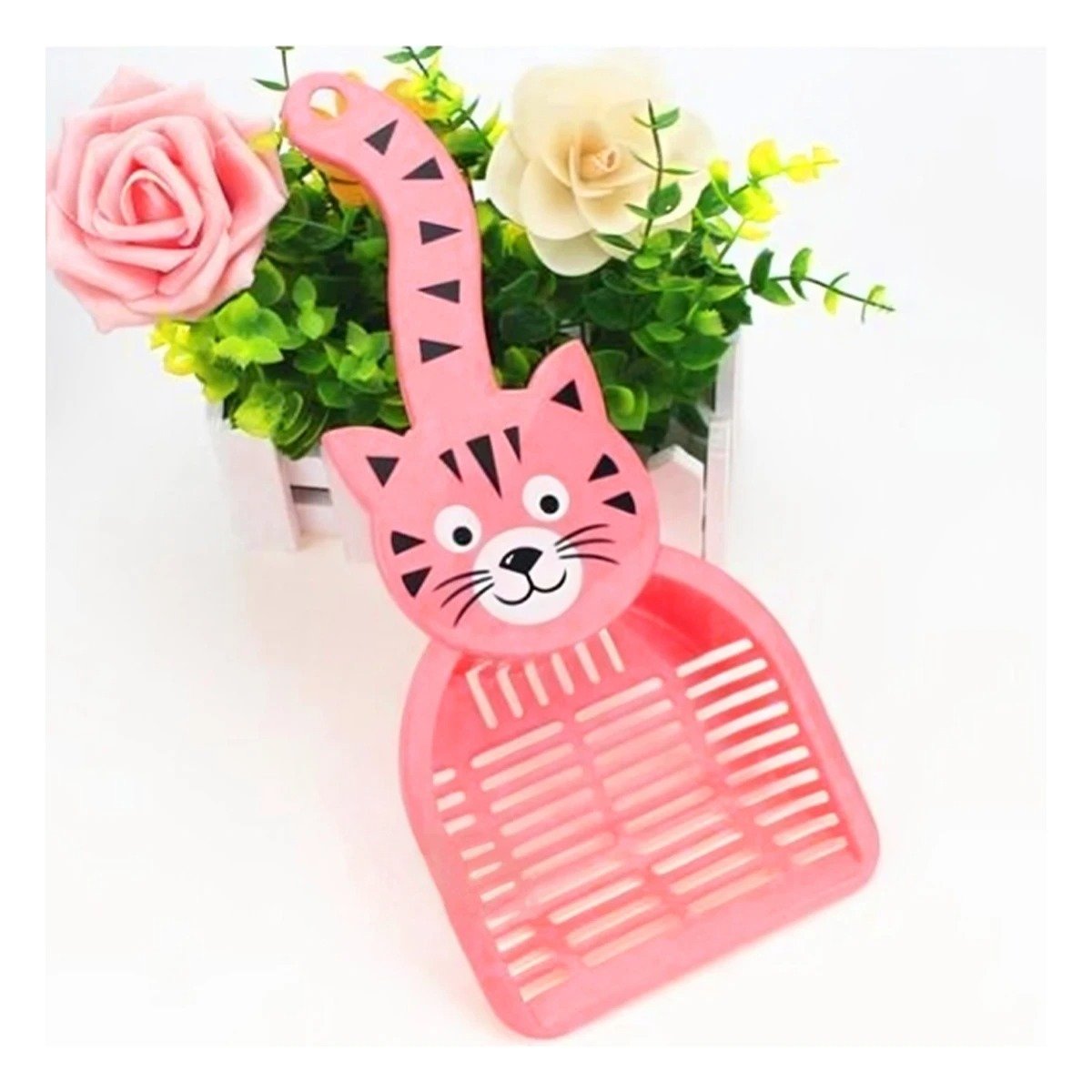 PACK4 INSTRUMENTO CARA DE GATO ROSADO PARA JARDIN Y HOGAR DECORACION FESTIVA Y+REGALO STICKER - 5
