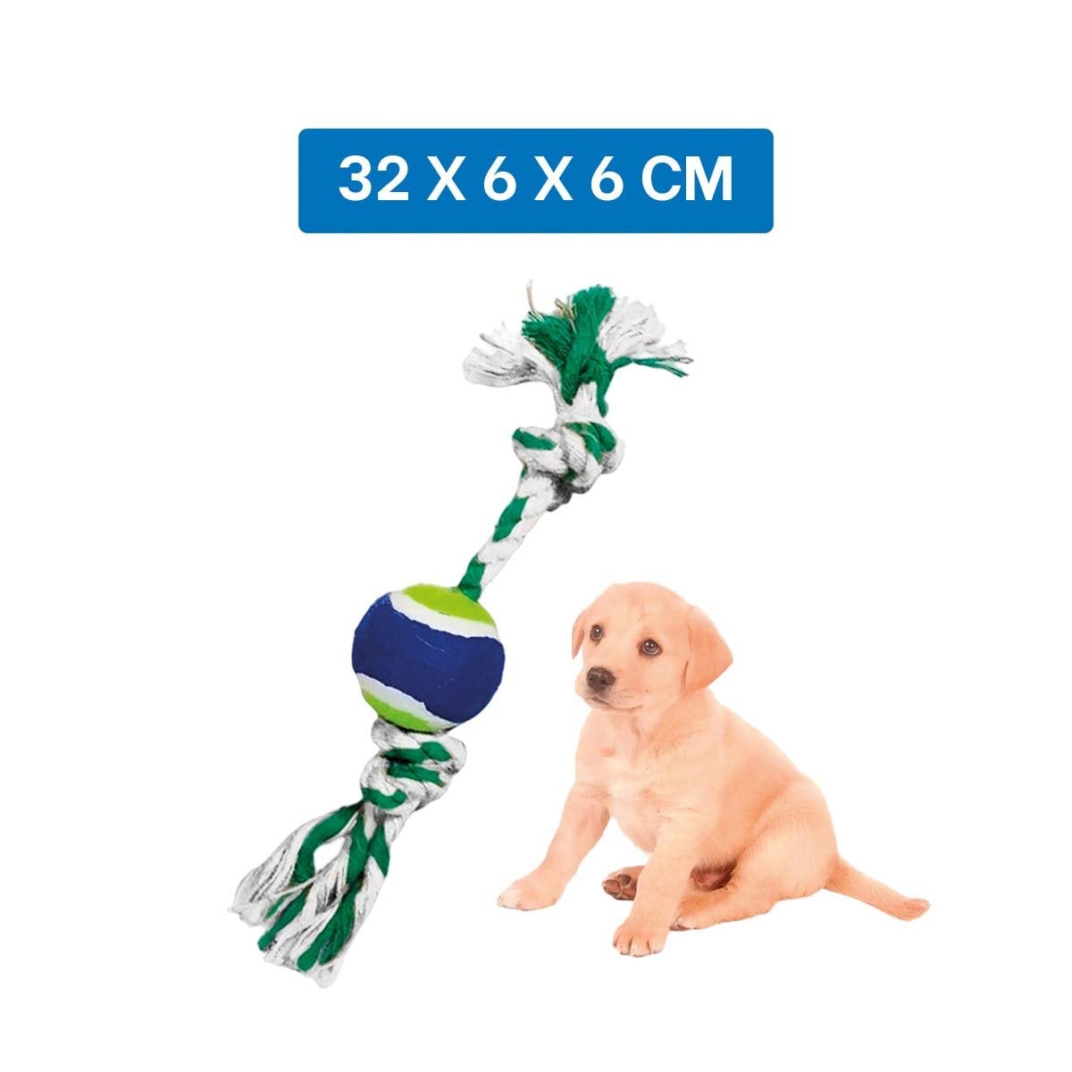 PACK12 JUEGO DE SOGA PARA MORDER Y LANZAR QUE INCENTIVA MOVIMIENTO AZUL Y VERDE Y+PAPEL REGALO - 4