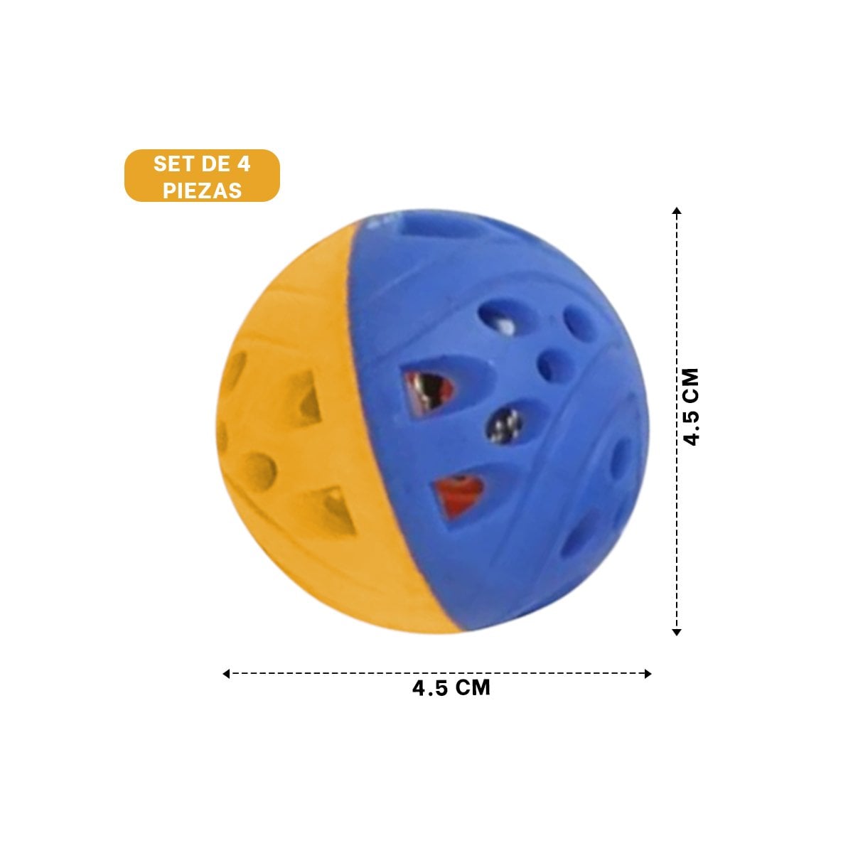 PACK2 PRODUCTO CON SONIDO PARA ESTIMULAR EL JUEGO DE MASCOTAS AZUL Y AMARILLO Y+PAPEL REGALO - 4