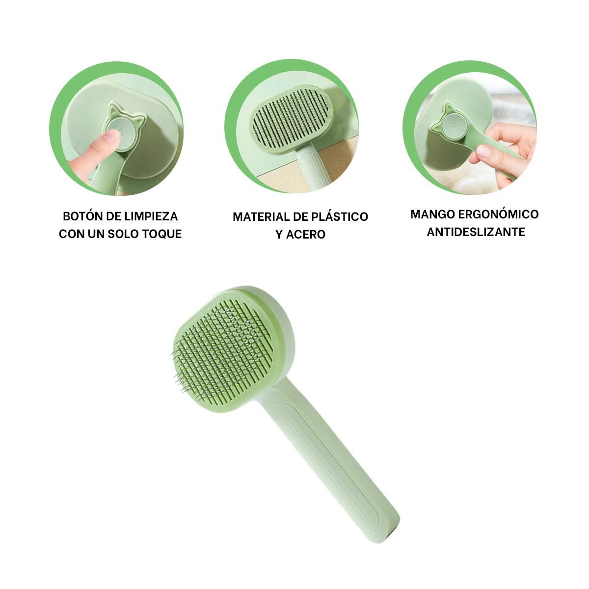 PACK6 DISPOSITIVO PARA MANTENER PELO LIMPIO Y SUAVE VERDE Y+REGALO STICKER - 2