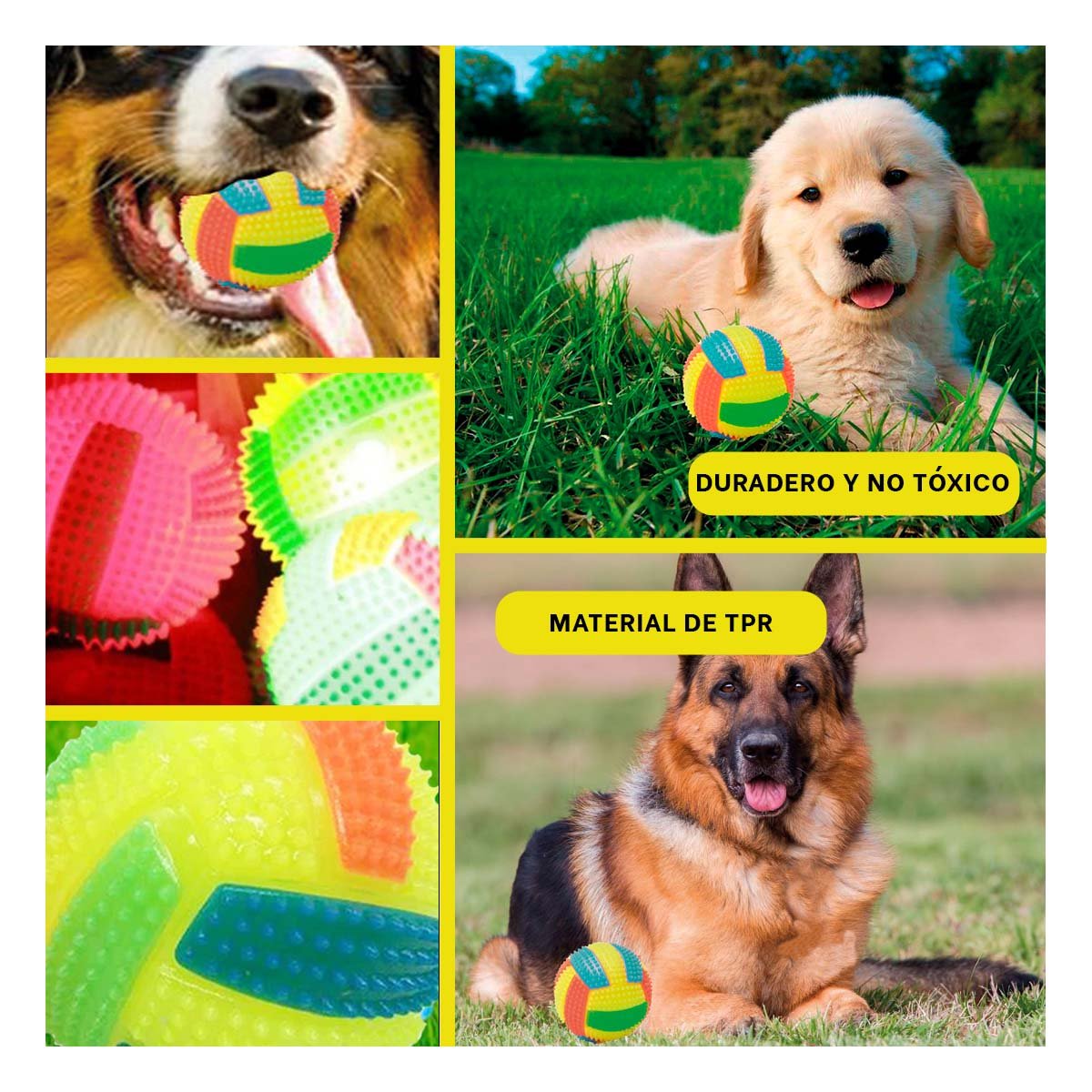 PACK6 ELEMENTO INTERACTIVO CON RAYAS LUZ PARA ENTRETENER GATOS Y PERROS AMARILLO Y+PAPEL REGALO - 3