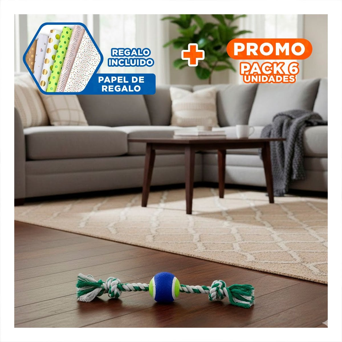 PACK6 EQUIPO INTERACTIVO QUE REFUERZA MANDIBULA Y ACTIVIDAD AZUL Y VERDE Y+PAPEL REGALO - 1