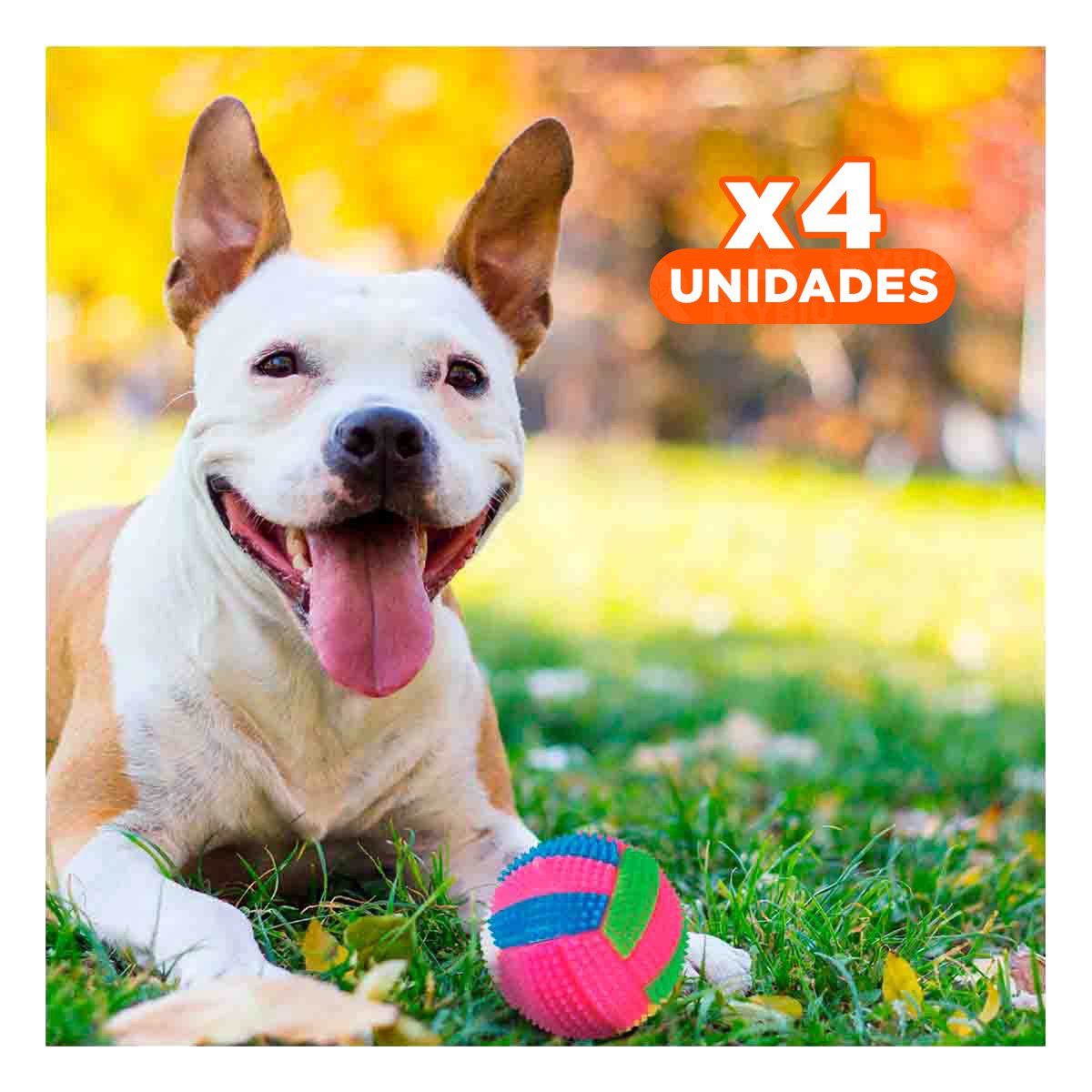 PACK4 JUGUETE CON EFECTOS LUMINOSOS Y SONOROS QUE ESTIMULA EL JUEGO DE MASCOTAS ROSADO - 1