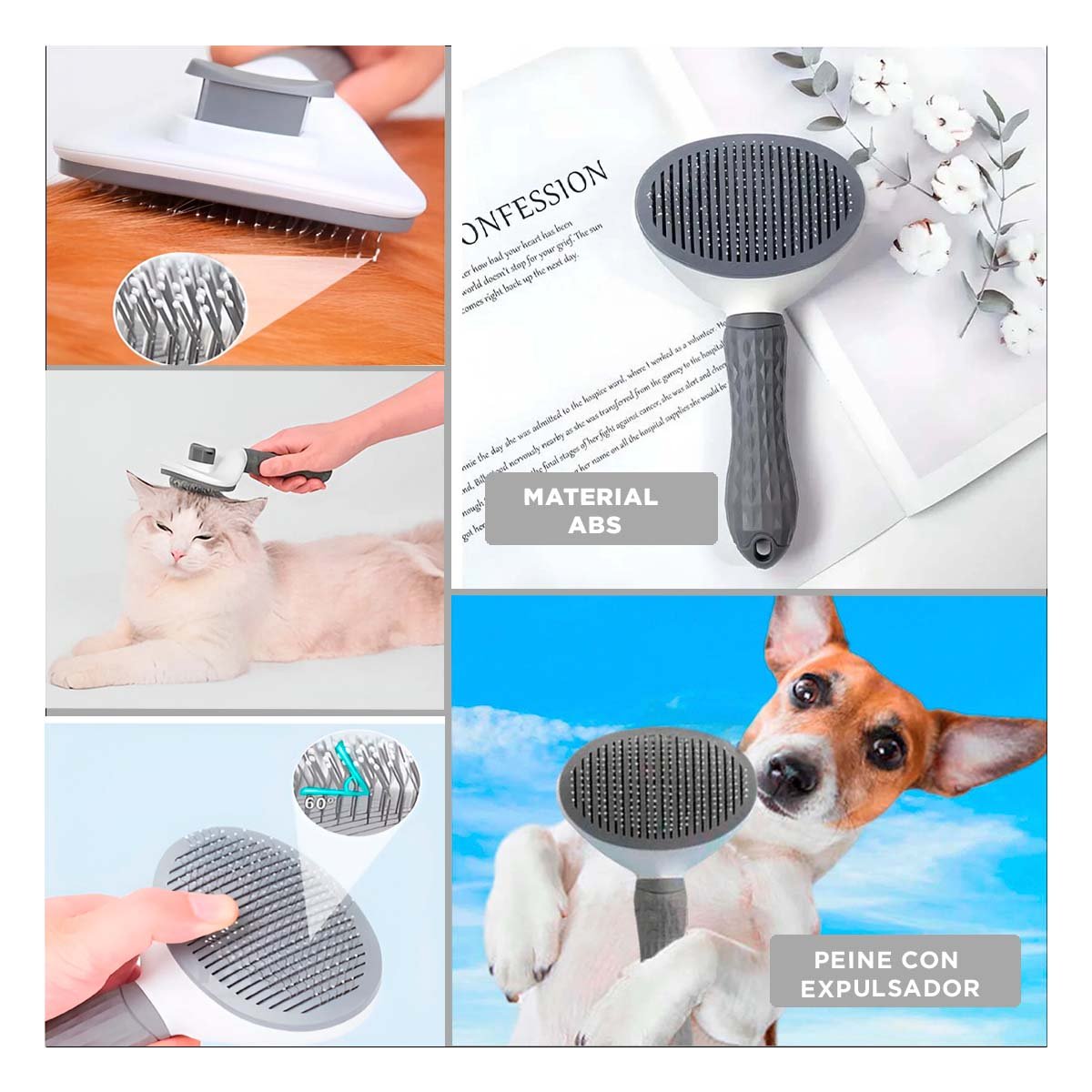 PACK6 EXTRACTOR PORTATIL CON EXPULSADOR DE PELUSA PARA TELA Y+PAPEL REGALO - 3