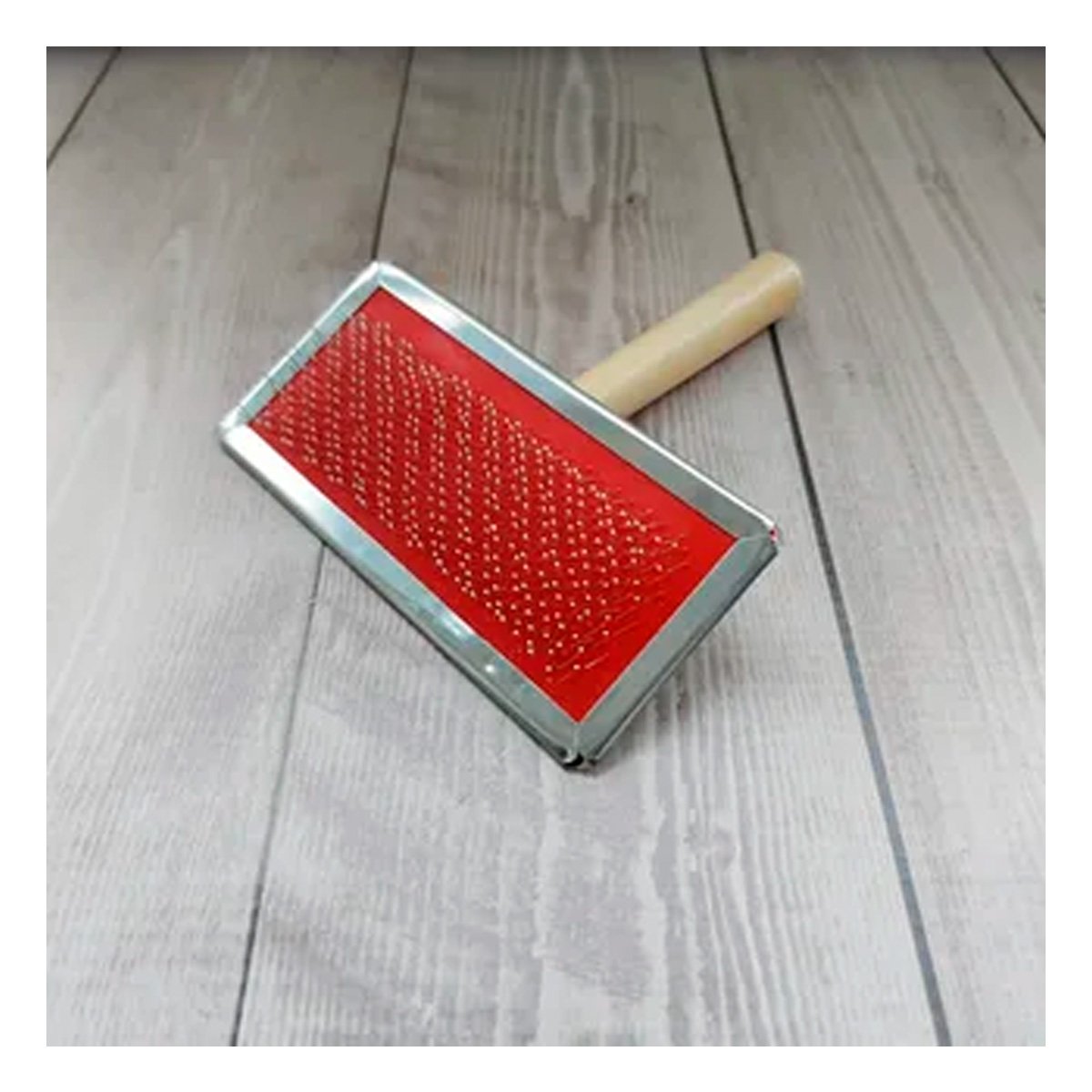 PACK6 DESENREDADOR RESISTENTE METAL CON MANGO DE MADERA - 5