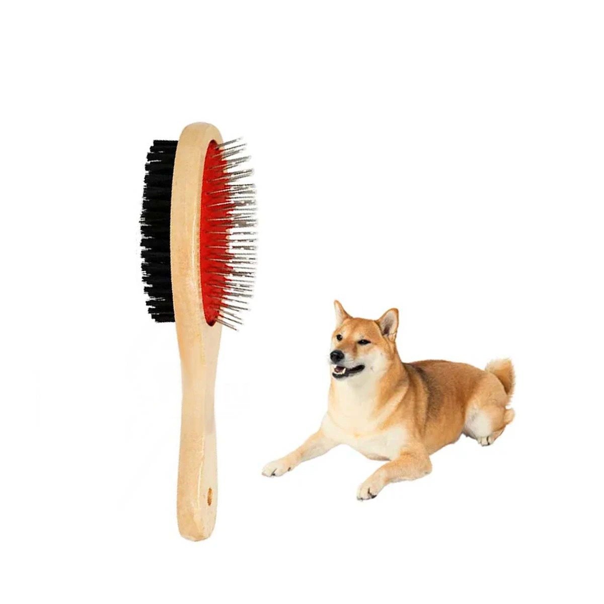 PACK4 PEINETA REFORZADA DE DOBLE CARA PARA MASCOTAS EN HOGAR DIARIO Y+PAPEL REGALO - 3
