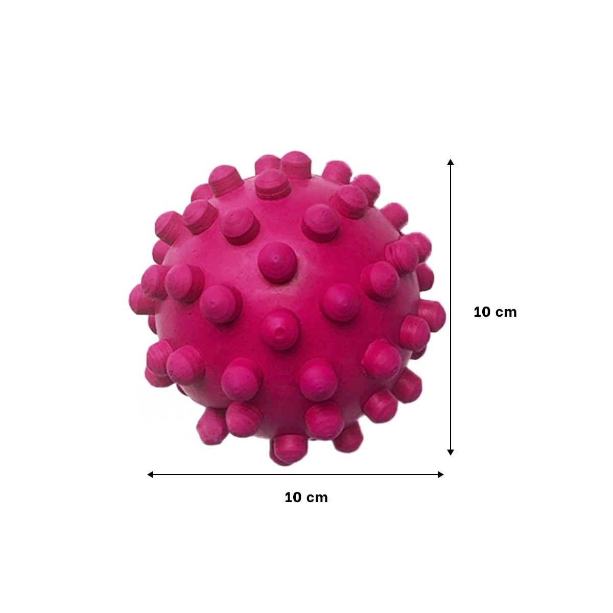 PACK6 JUGUETE COMPACTO DE CAUCHO ROSADO CON FORMA ATRACTIVA CHIRIMOLLA GRANDE - 4