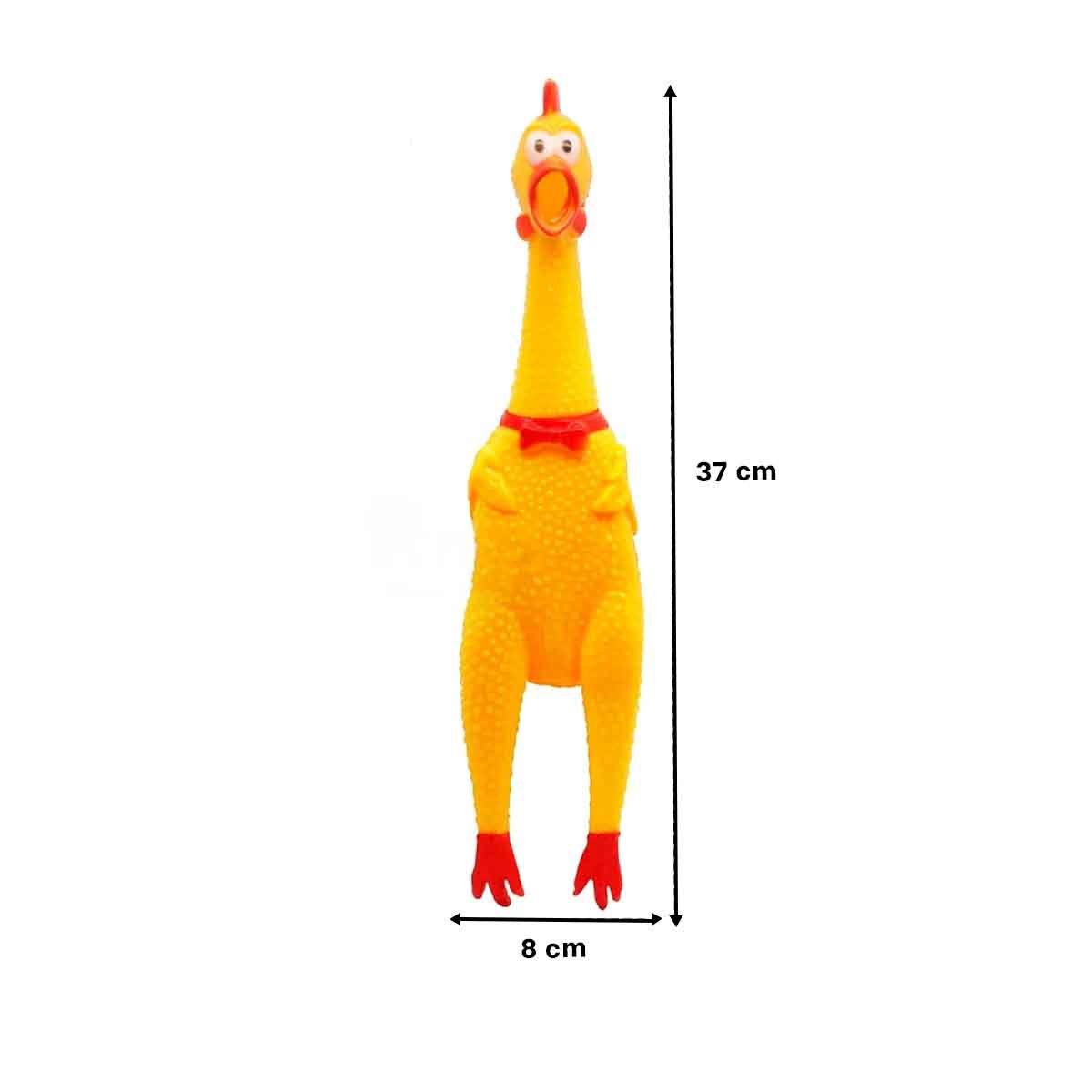 PACK12 ESTILO POLLO CHILLON AMARILLO TALLA L PARA PERRO ACTIVO Y+REGALO STICKER - 4