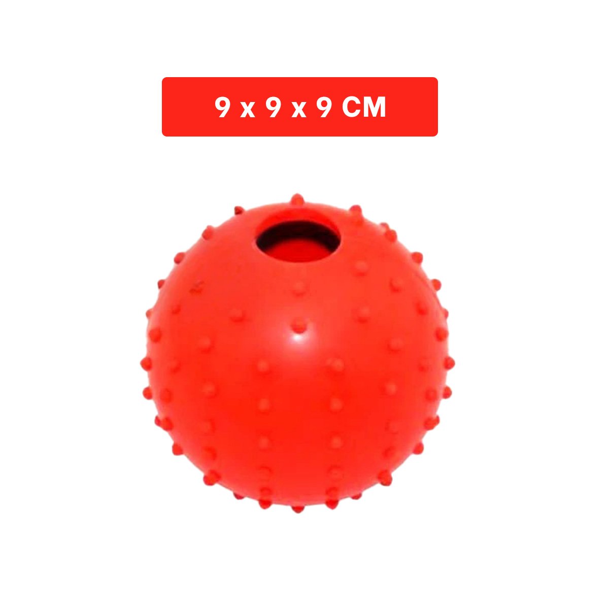 PACK12 ENTRETENIMIENTO RESISTENTE DE CAUCHO FORMA CHIRIMOLLA MEDIA ROJO Y+REGALO STICKER - 4