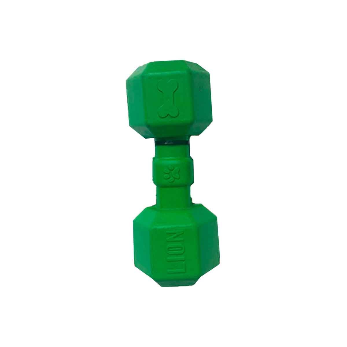 PACK2 ENTRETENEDOR DE CAUCHO PESAS PARA PERRO VERDE SEGURO Y ACTIVO FUERTE Y+REGALO STICKER - 2