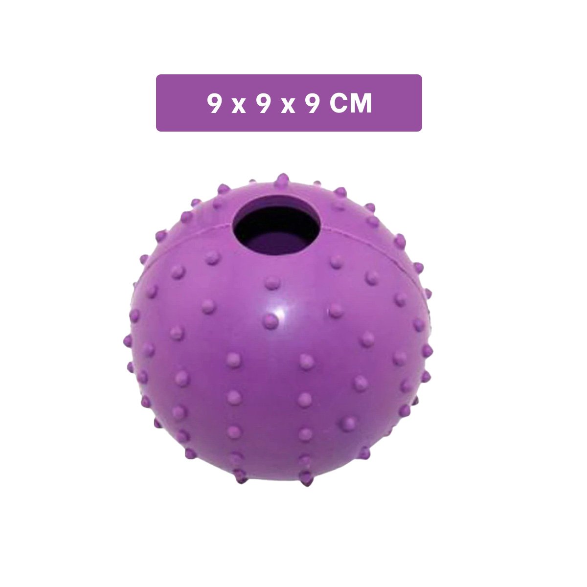 PACK4 COLECCION DE CAUCHO FORMA DE CHIRIMOLLA MEDIA MORADO PARA PERRO SEGURO Y+REGALO STICKER - 4