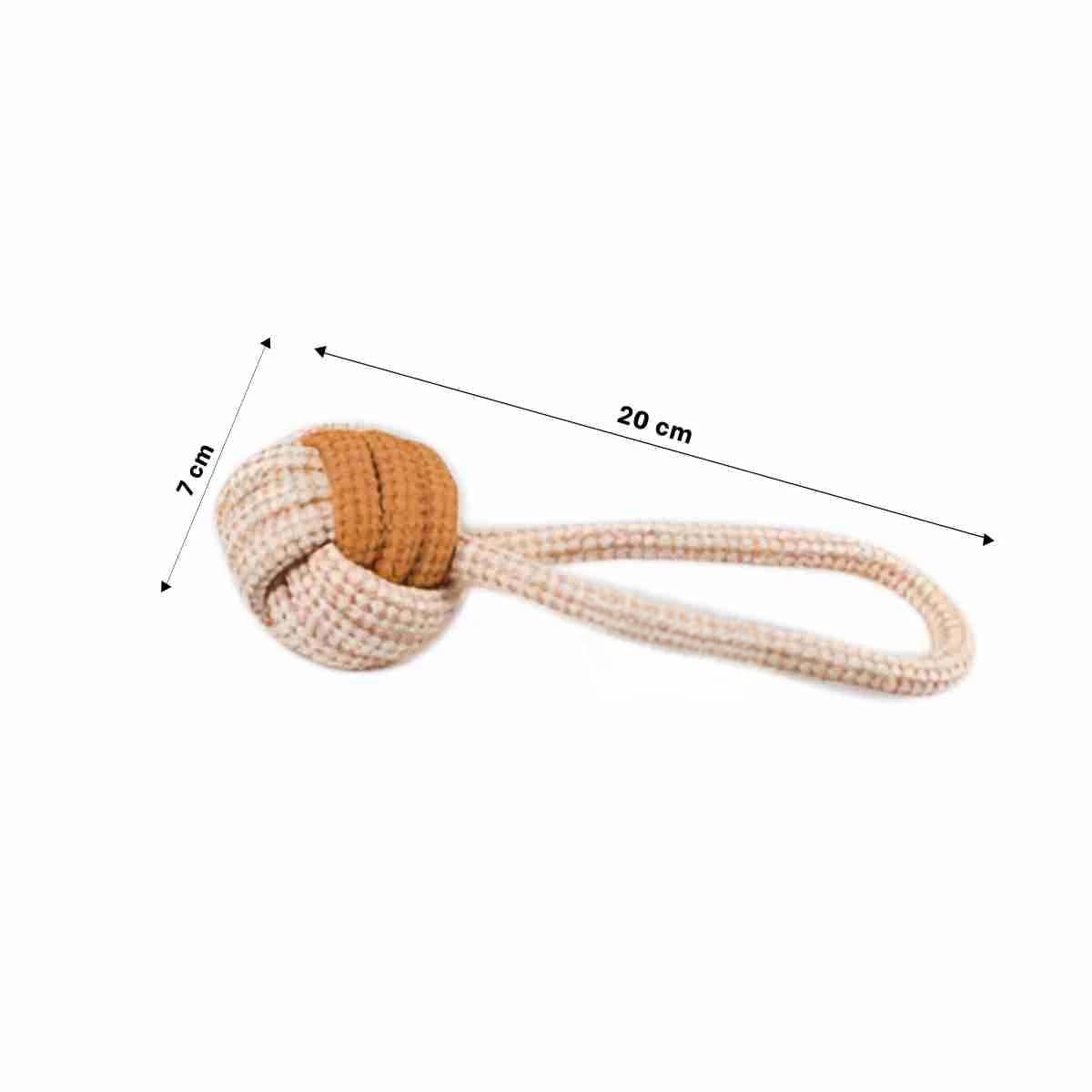 PACK2 INTERACTIVO SOGA CON PELOTA MOSTAZA PARA PERRO ACTIVO Y JUEGO DIARIO Y+REGALO STICKER - 4