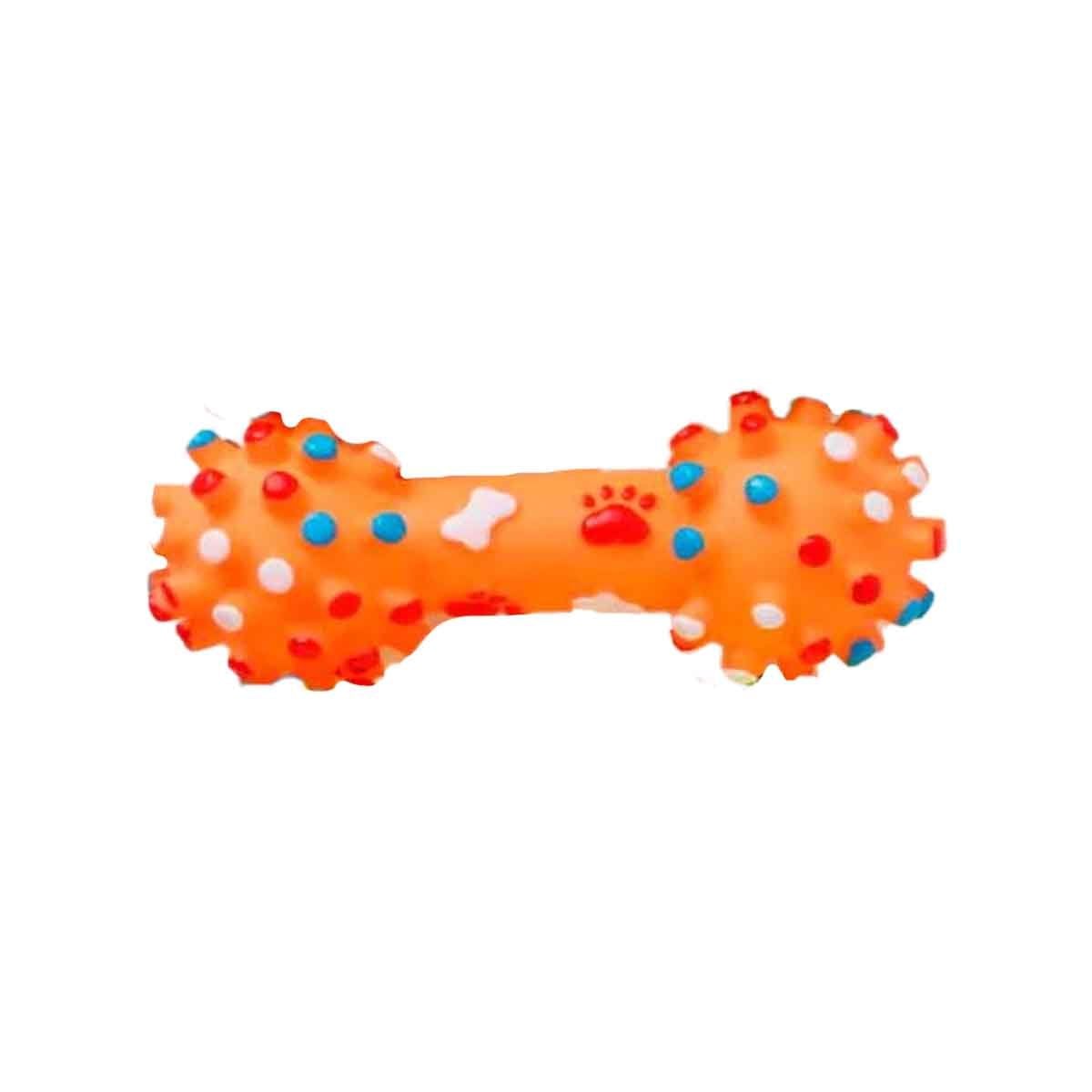 PACK12 JUGUETE DE HUESO PLASTICO CON PUNTOS PARA MASCOTA FIRME Y+REGALO STICKER - 2
