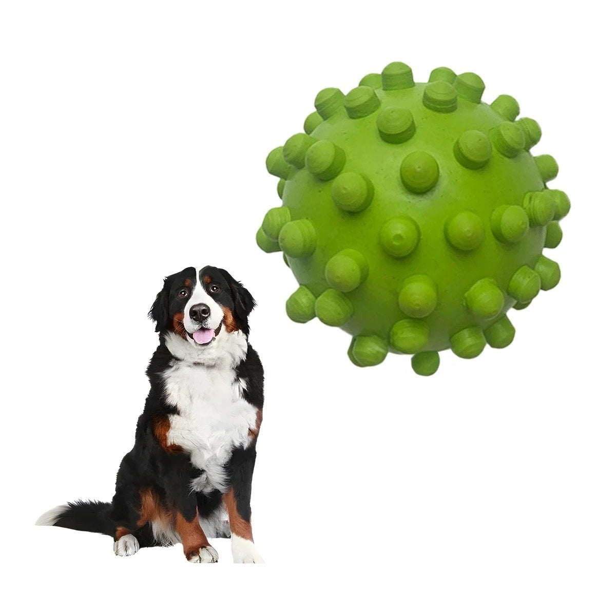 PACK6 PELOTA INTERACTIVA VERDE FORMA CHIRIMOLLA GRANDE PARA DIVERSION CONTINUA Y+REGALO STICKER - 2