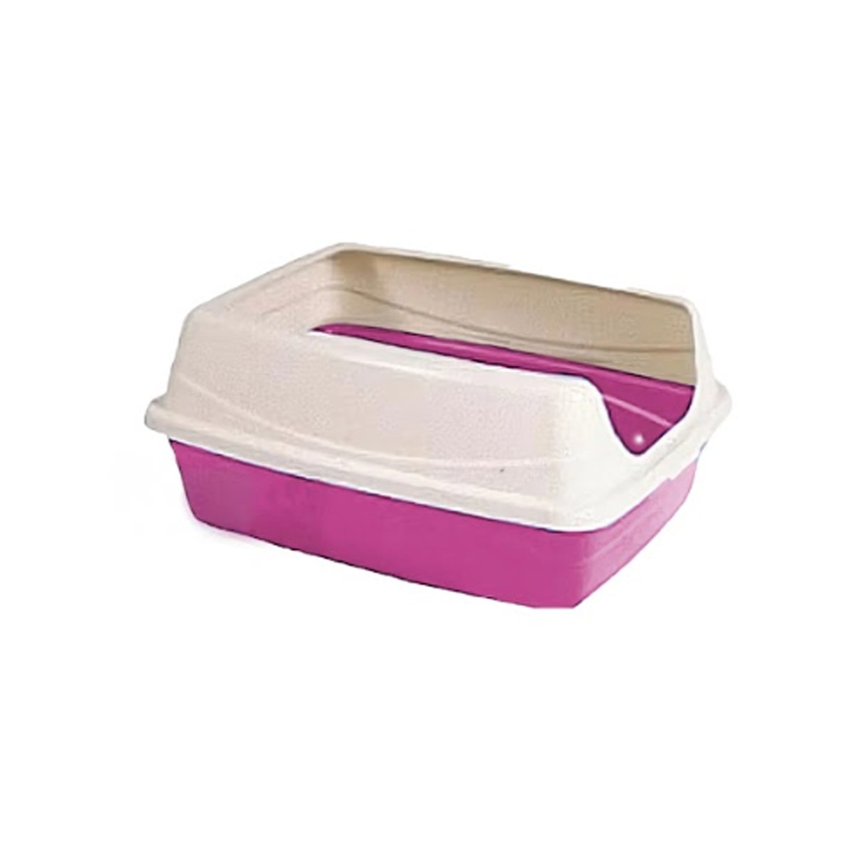 ARENERA MODERNA SEMICERRADA ROSADO PARA GATOS CON FACIL LIMPIEZA Y ...