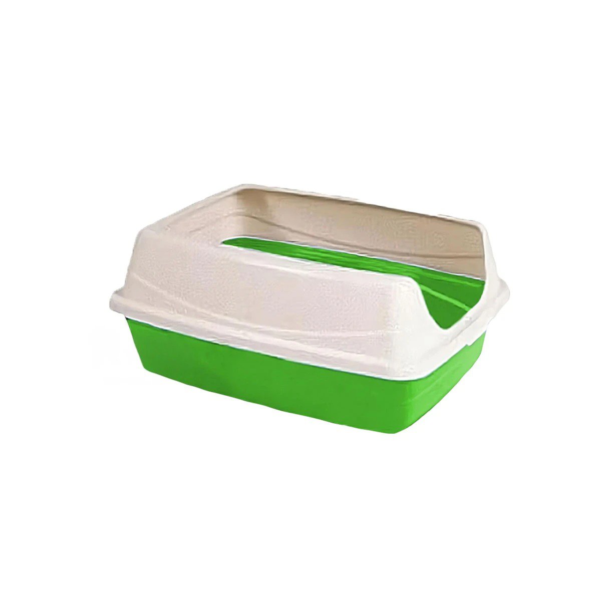 PACK2 CAJA HIGIENICA SEMICERRADA VERDE PARA GATOS CON CONTROL DE OLORES Y+REGALO STICKER - 2