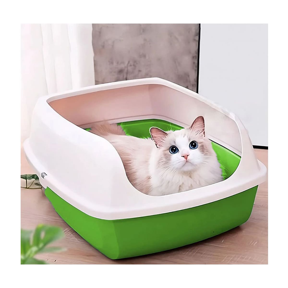 PACK4 SANITARIO DE ARENA VERDE PARA GATOS CON MAYOR COMODIDAD - 2
