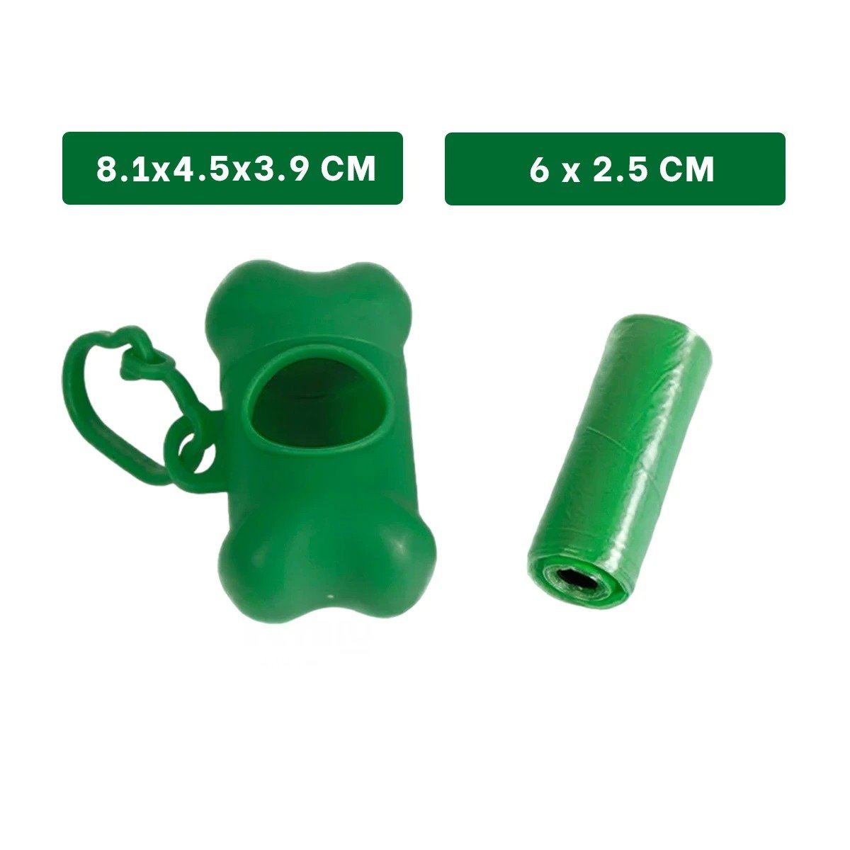 PACK4 ROLLO COMPACTO DE 5 BOLSAS DESECHABLES EN FORMA DE HUESO RESISTENTE Y+REGALO STICKER - 4