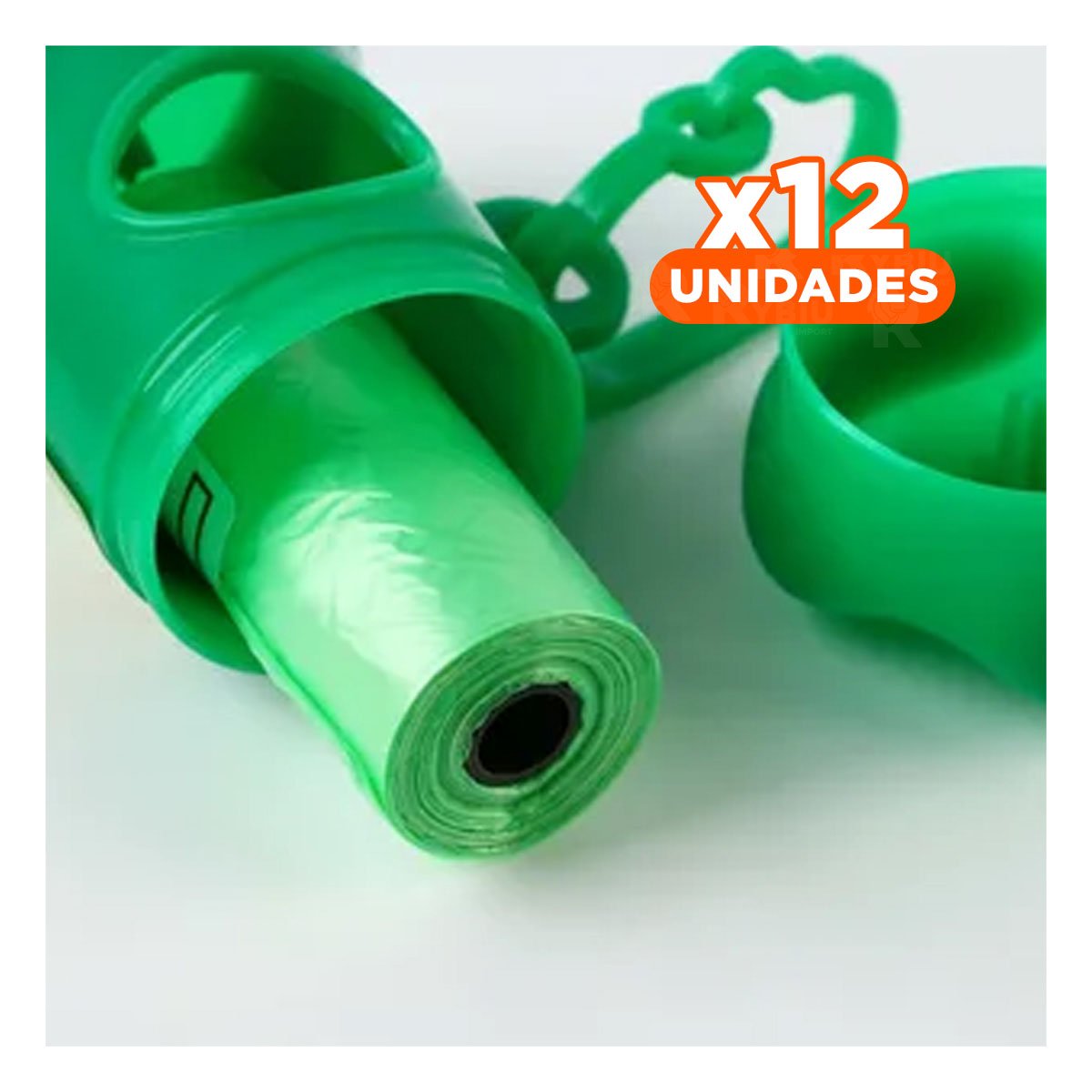 PACK12 RECARGA PRACTICA DE 5 BOLSAS DESECHABLES CON PORTA BOLSA COMPACTO - 1