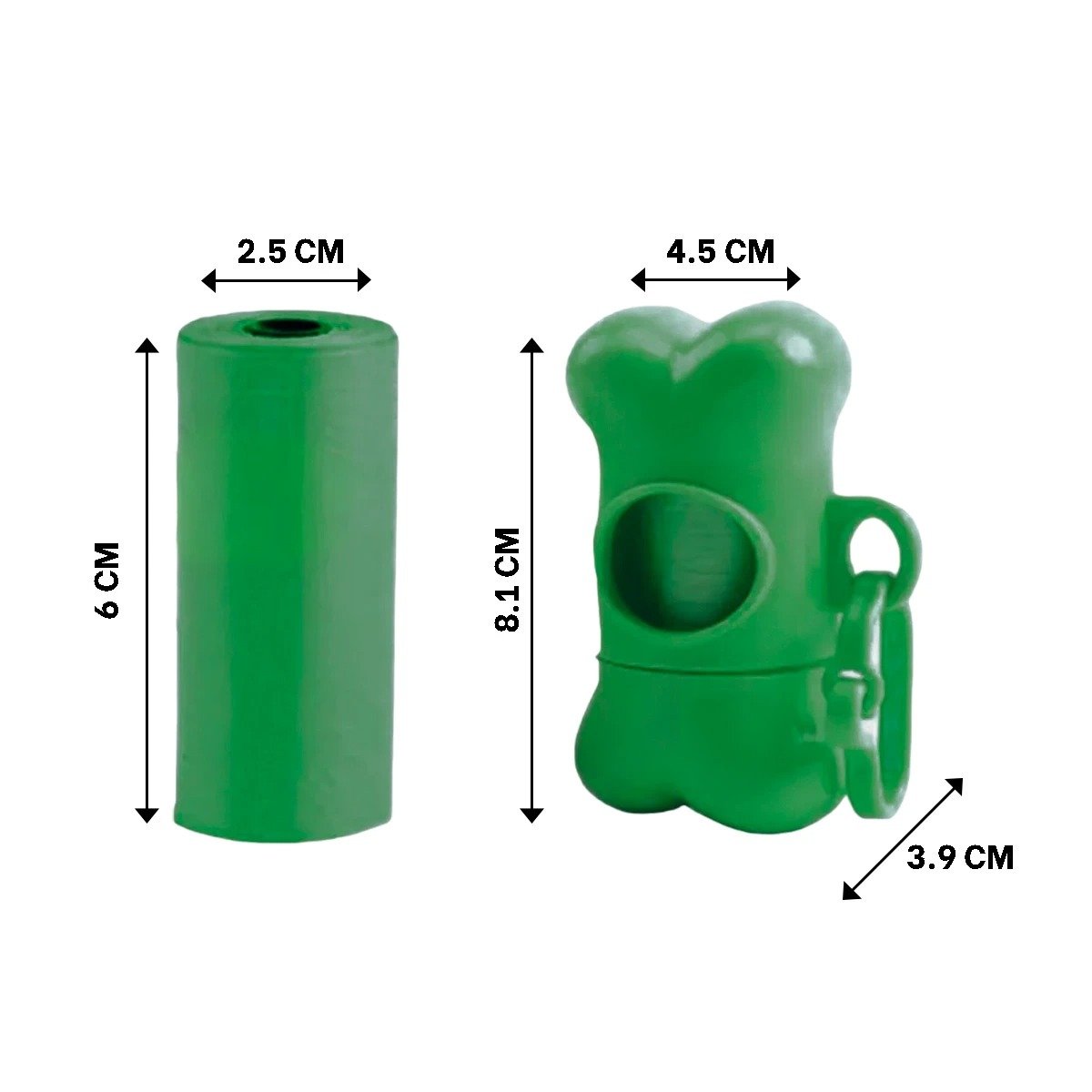 PACK12 RECARGA COMPACTA DE 5 BOLSAS DESECHABLES EN FORMA DE HUESO LIGERO Y+PAPEL REGALO - 4