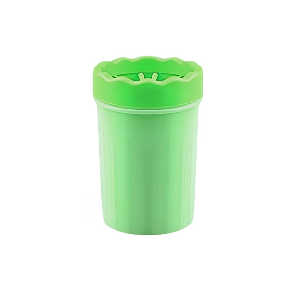 PACK12 CEPILLO PARA LIMPIAR PATAS DE MASCOTA VERDE HIGIENE PROFUNDA Y+REGALO STICKER - 2
