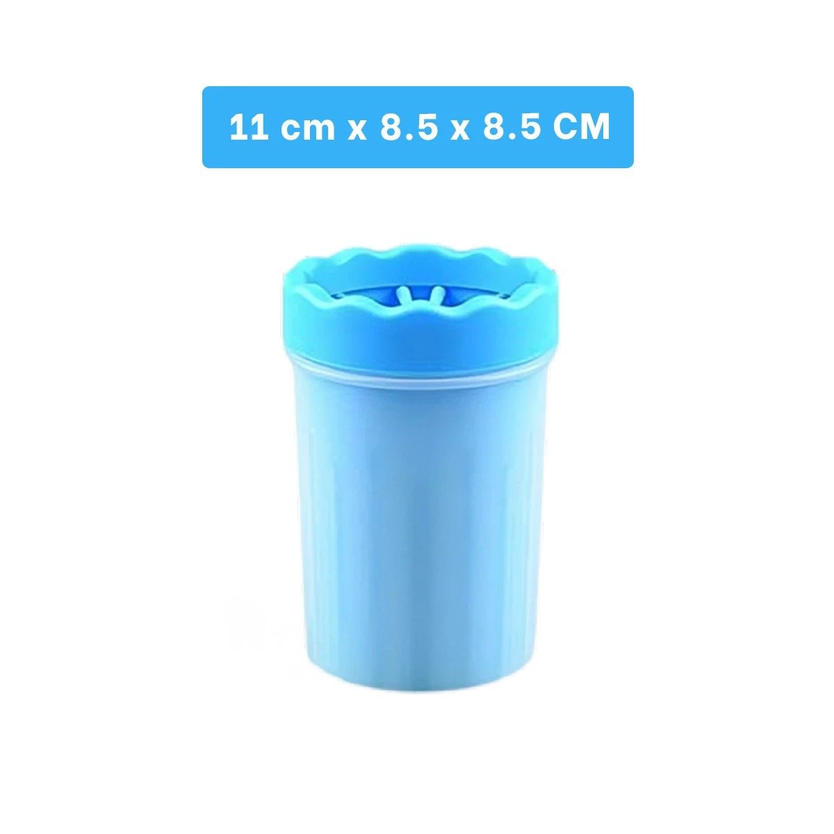 PACK12 CEPILLO INTERACTIVO PARA LIMPIAR PATAS DE MASCOTA CELESTE SEGURO - 4
