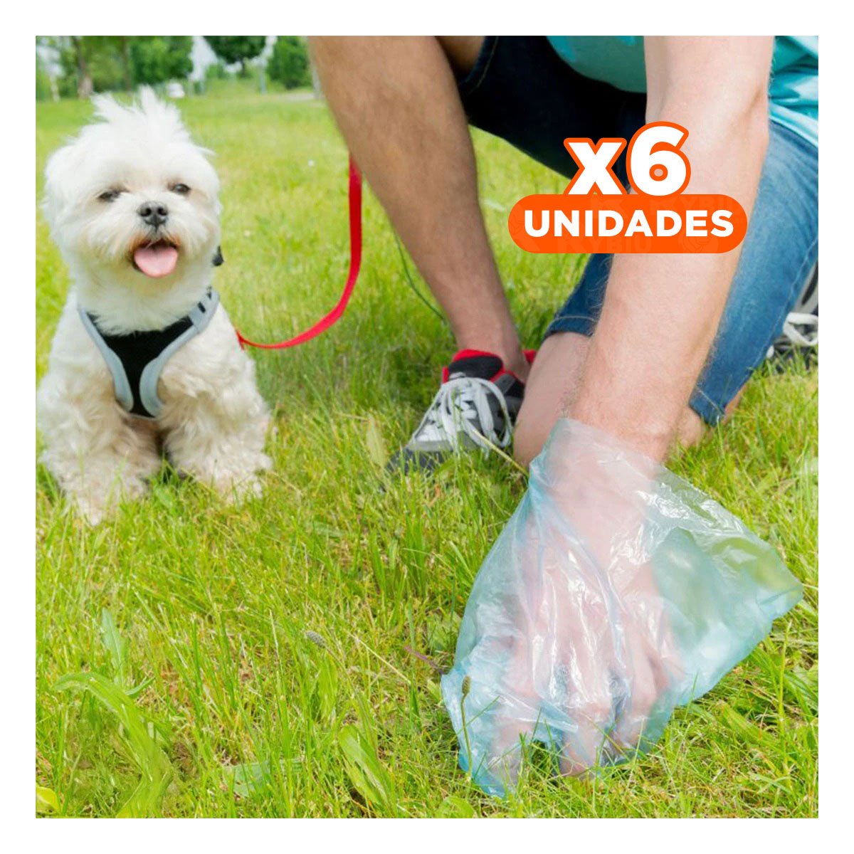 PACK6 RECARGA DE BOLSAS DESECHABLES PARA POPO DE MASCOTAS COMPACTA Y+REGALO STICKER - 1