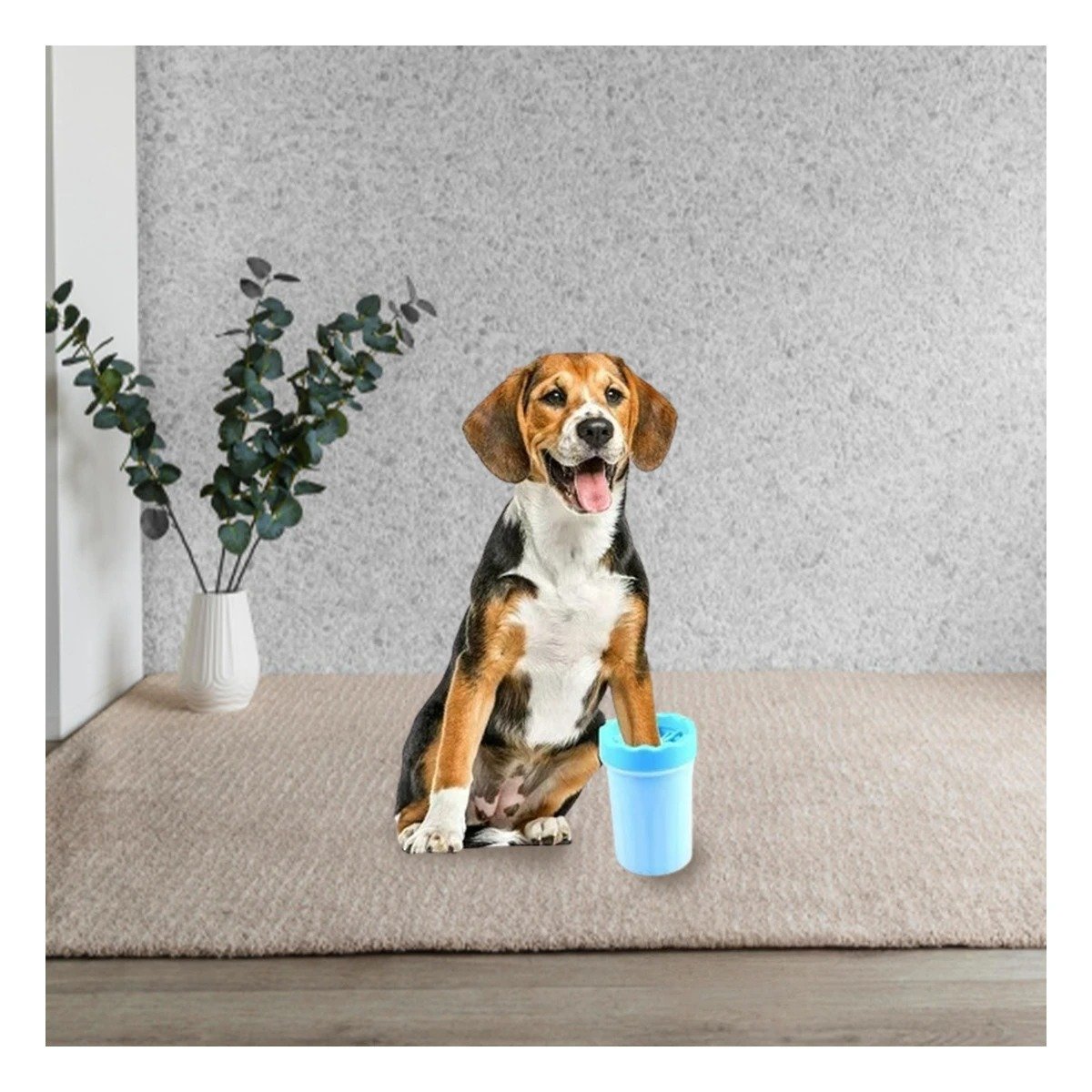 PACK2 APARATO PEQUENO PARA LIMPIAR PATAS DE MASCOTA CELESTE FÁCIL Y CONFIABLE - 5