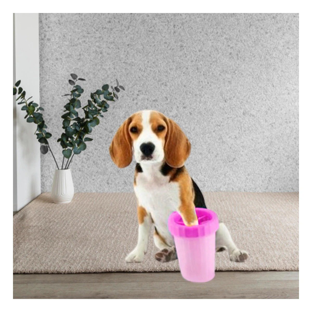 PACK12 CEPILLO PARA LIMPIAR PATAS DE MASCOTA ROSADO DISEÑO ERGONÓMICO Y+PAPEL REGALO - 5